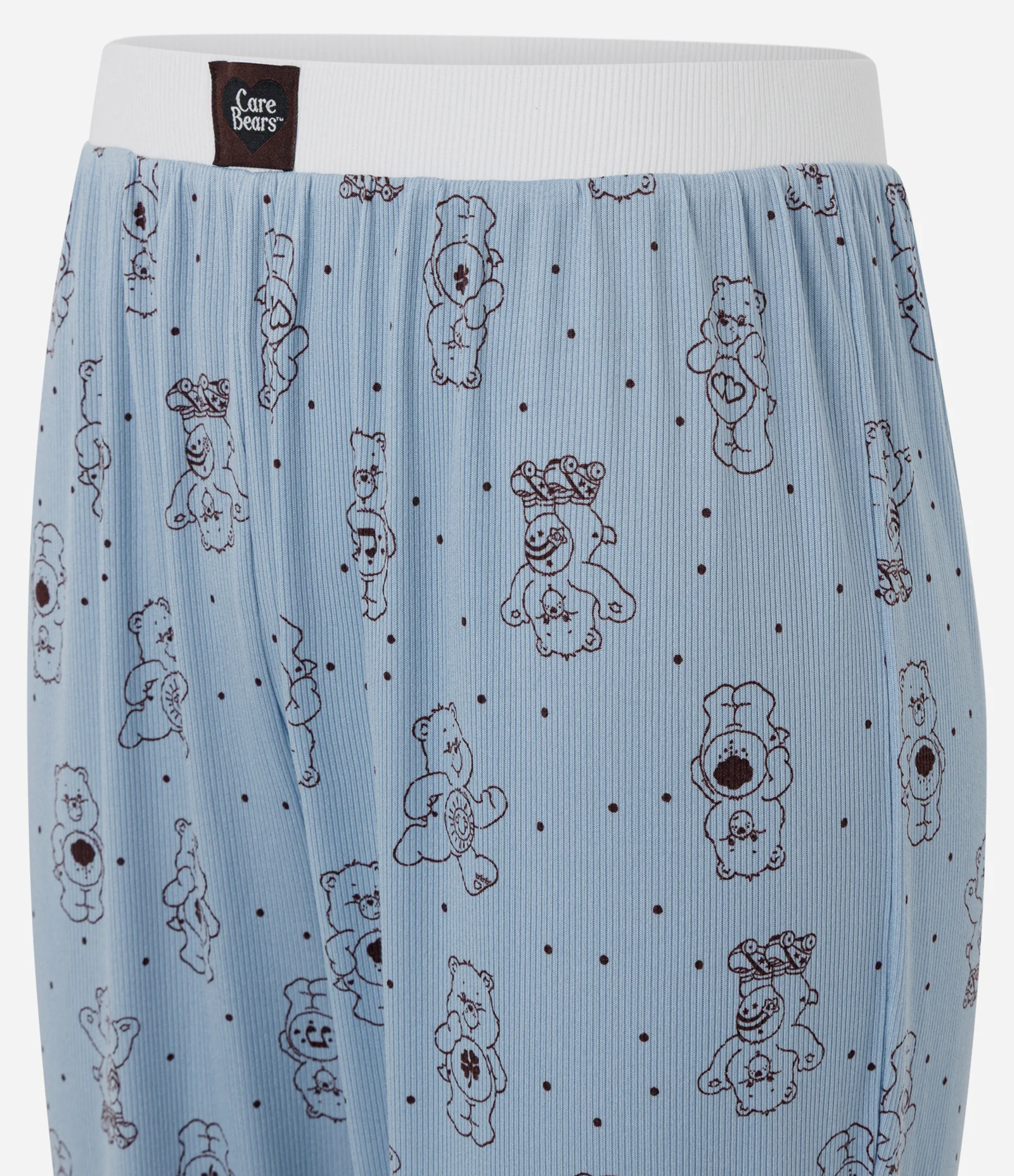 Calça de Pijama em Ribana com Estampa Ursinhos Carinhosos Azul 2