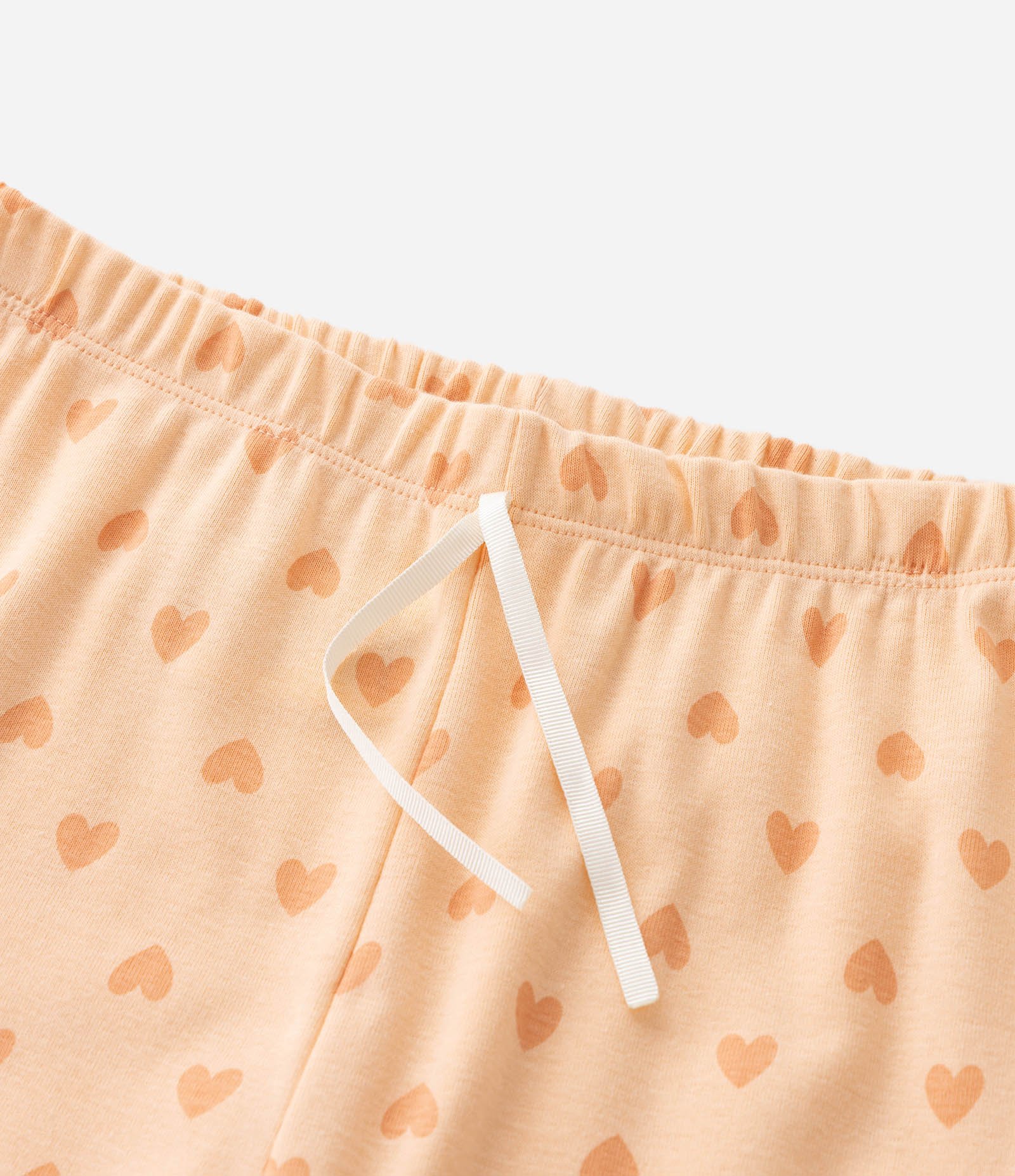 Pijama Infantil Longo com Estampa Capivara Friends  – Tam 5 a 14 Anos Off White/Laranja 8