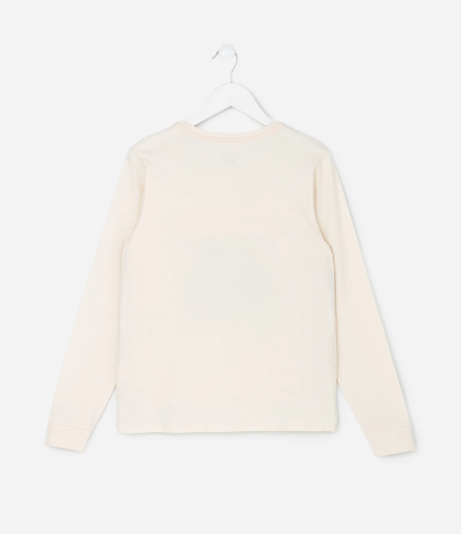 Pijama Infantil Longo com Estampa Capivara Friends  – Tam 5 a 14 Anos Off White/Laranja 3