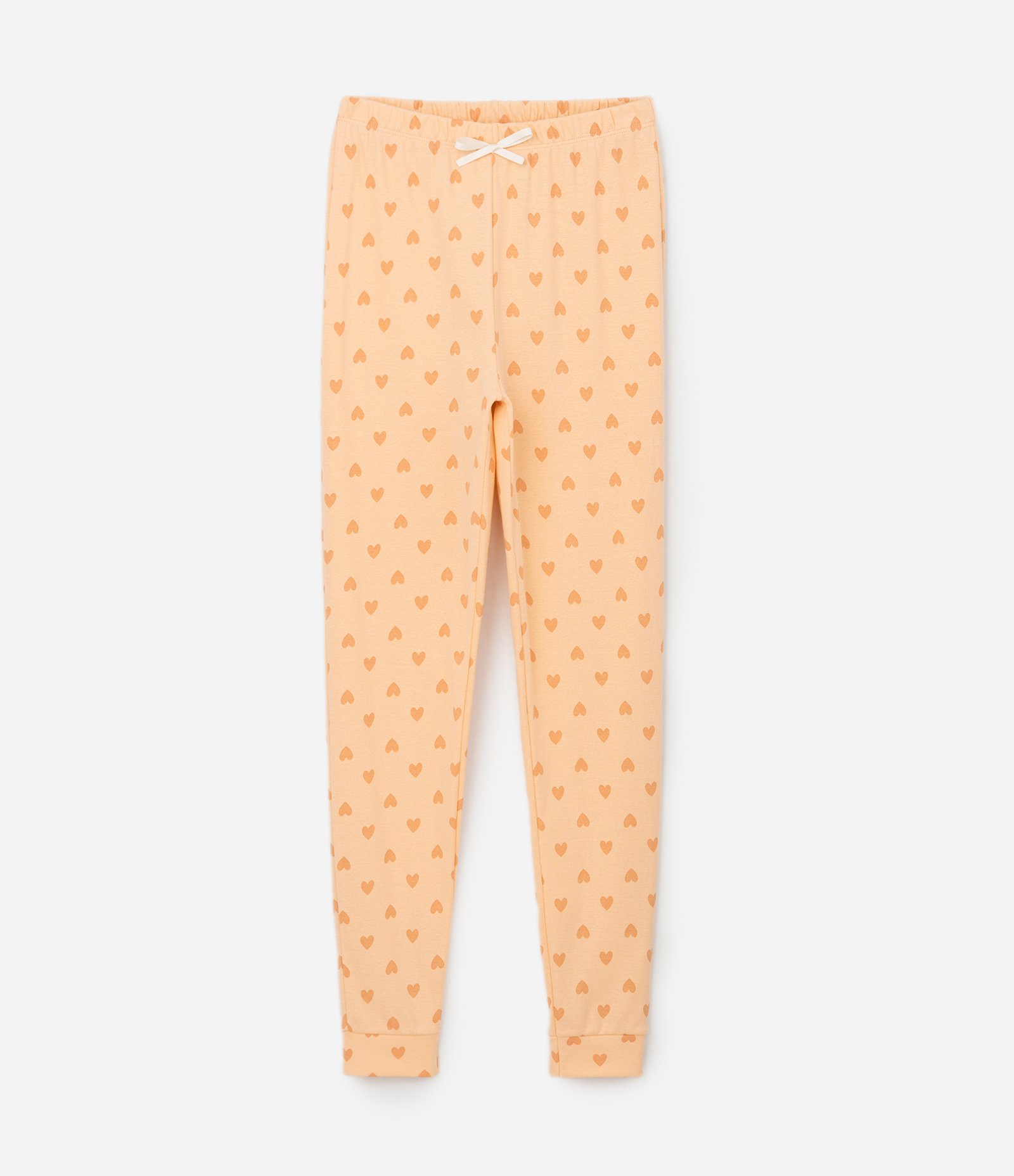 Pijama Infantil Longo com Estampa Capivara Friends  – Tam 5 a 14 Anos Off White/Laranja 4