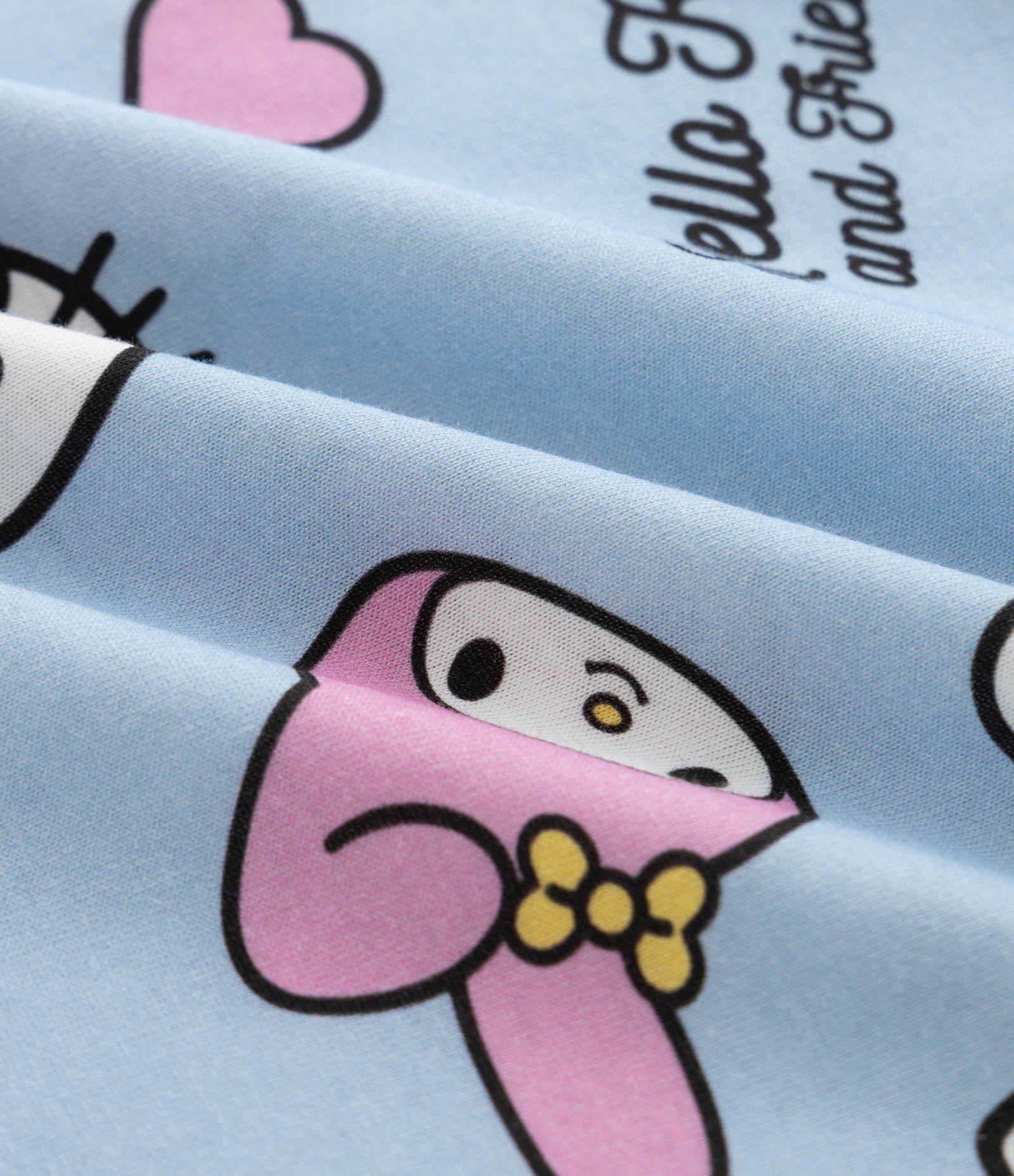 Camisola Infantil com Estampa Hello Kitty e Amigos – Tam 5 a 16 Anos Azul Claro 3