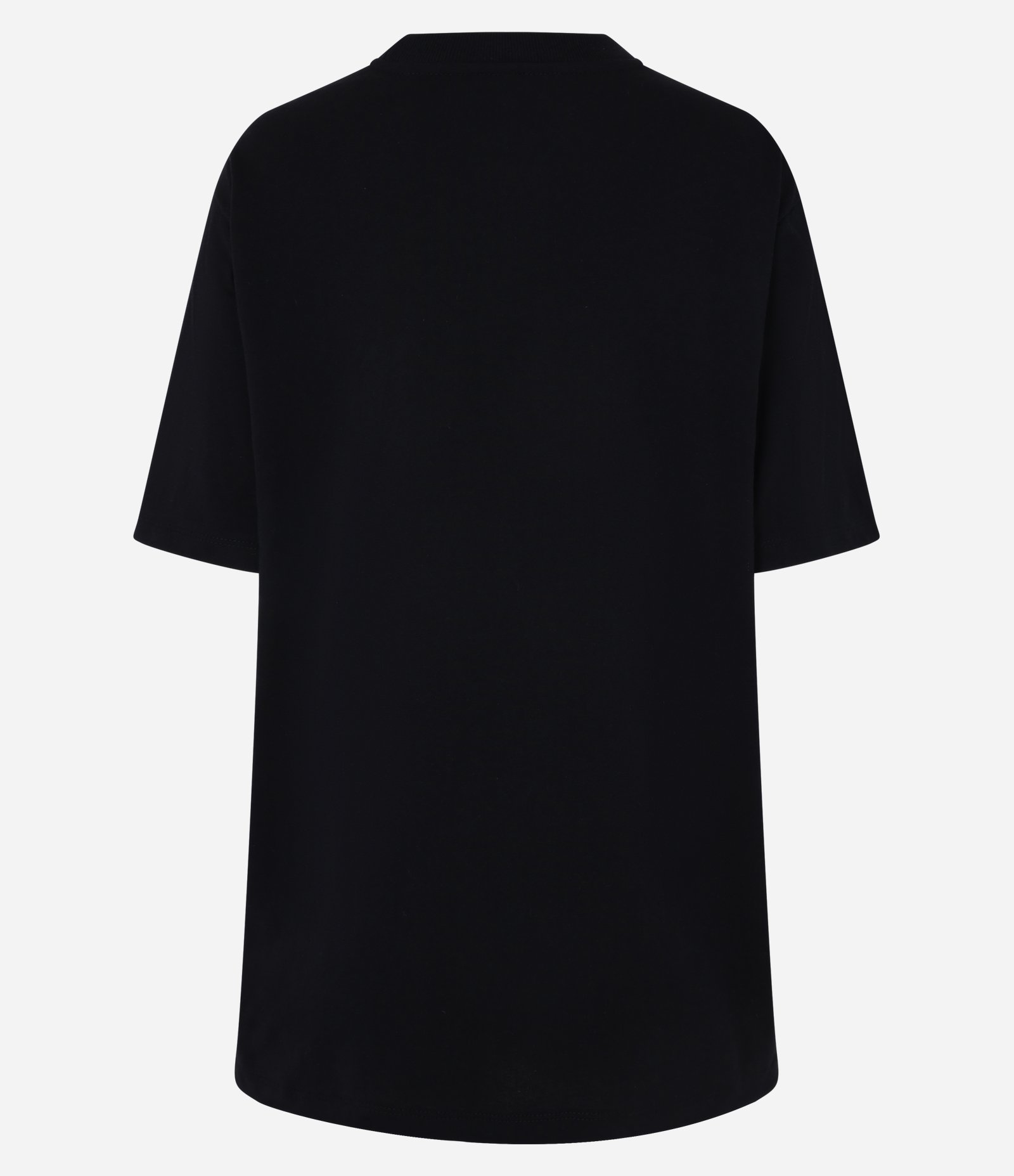Camiseta Oversized em Algodão com Manga Curta Preto 5