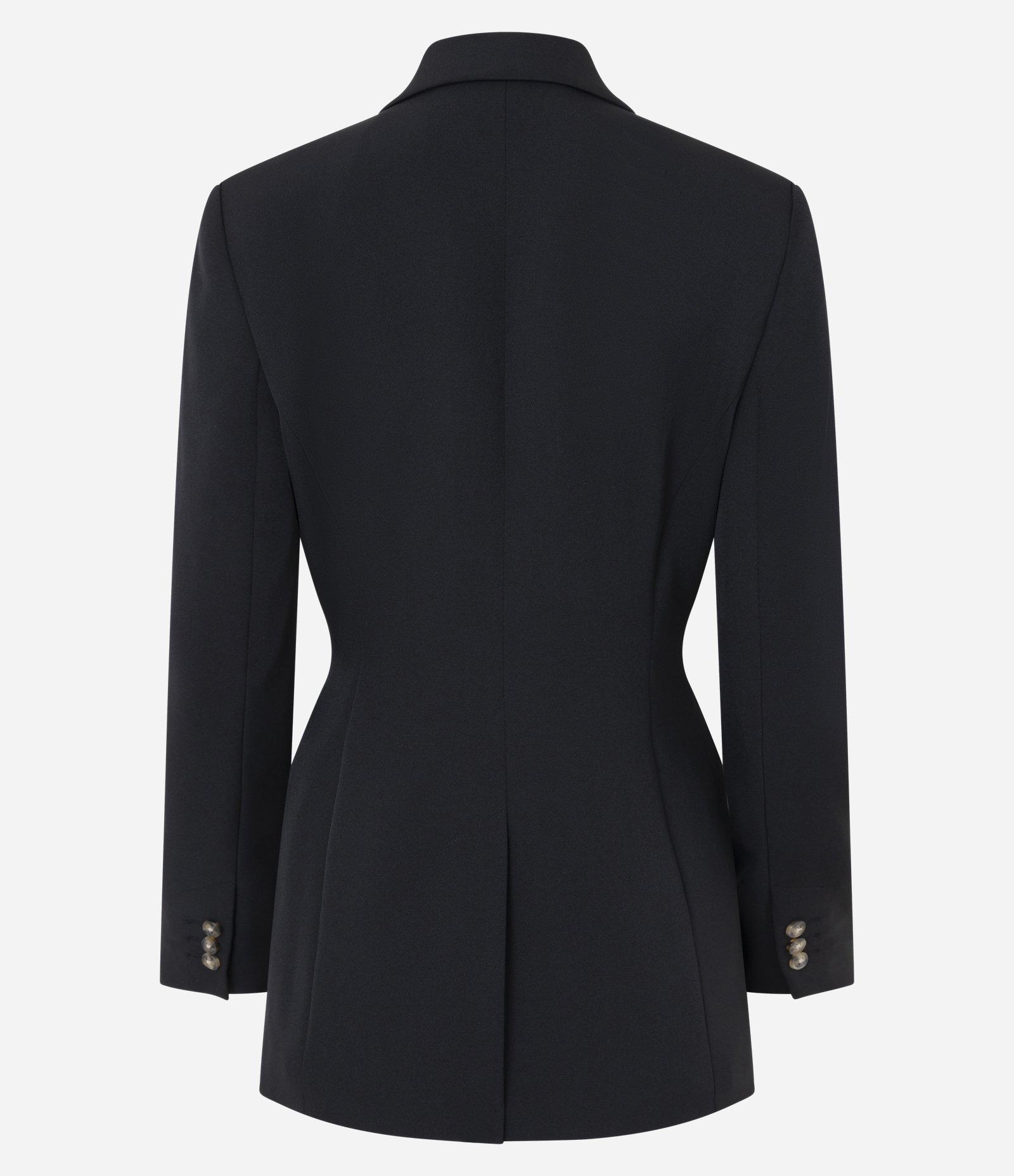 Blazer Slim Alfaiatado e de Modelo Ampulheta Preto 4
