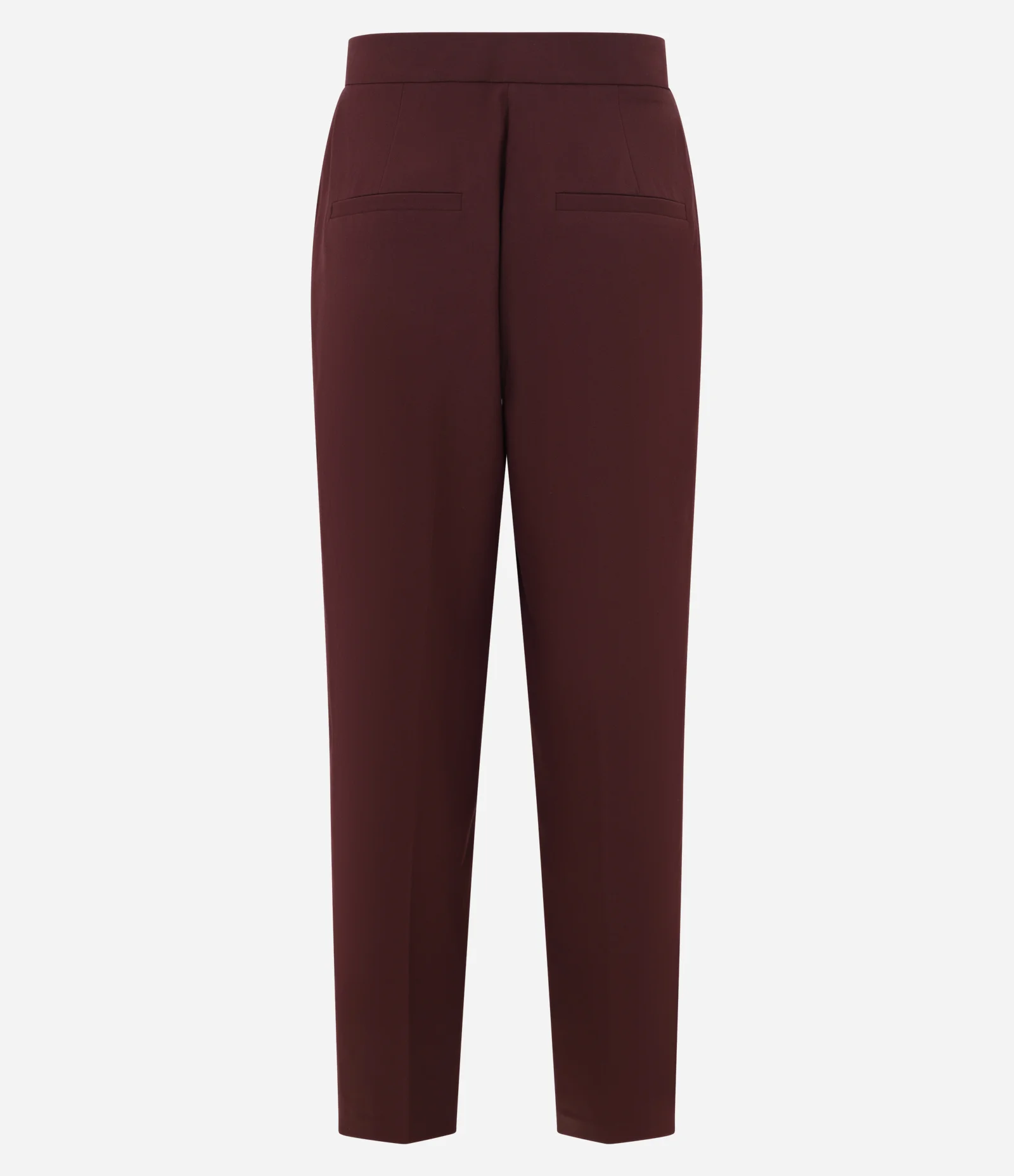 Calça Reta em Alfaiataria com Bolso Faca Vinho 2
