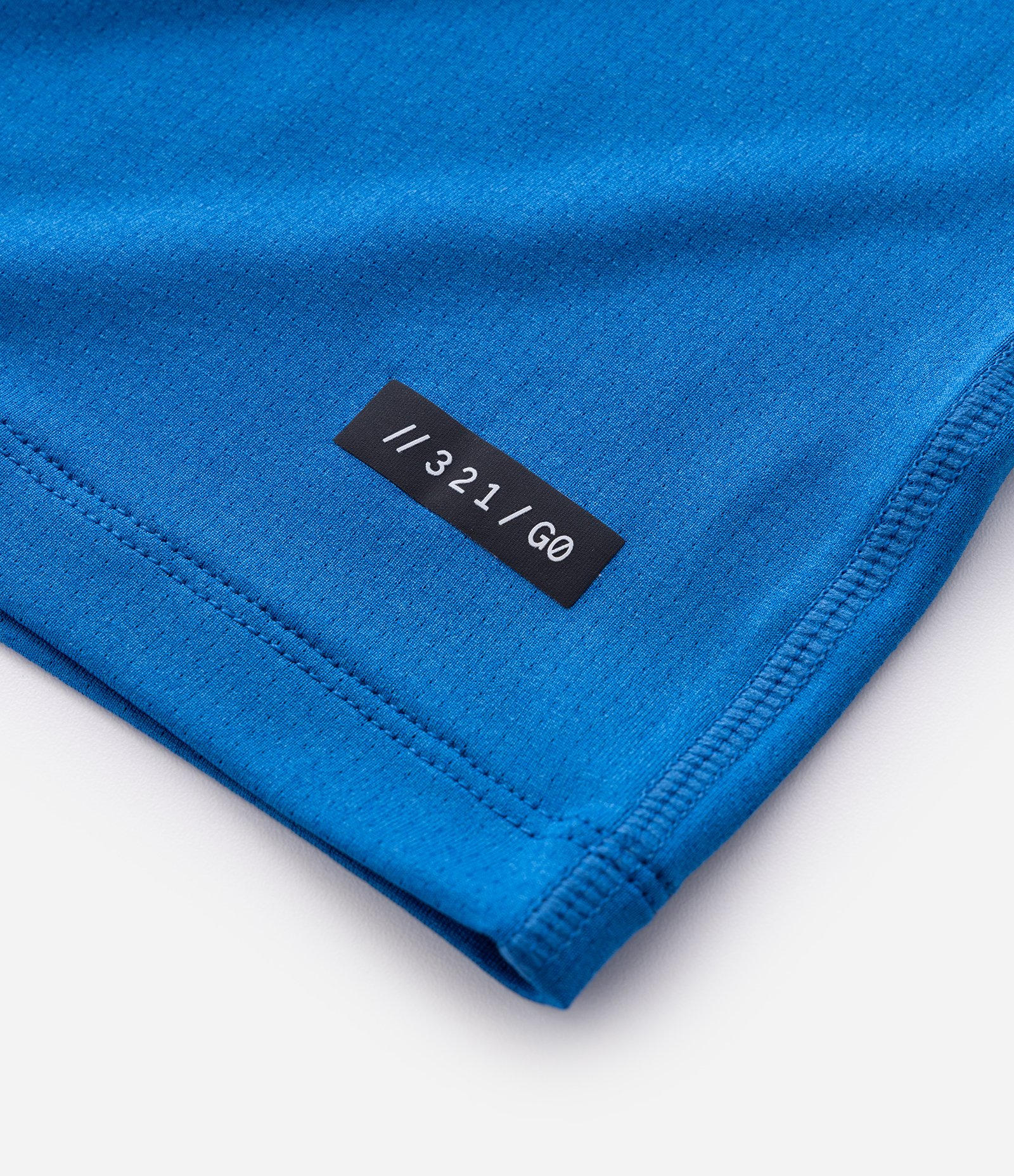 Camiseta Manga Curta Dry com Lettering Refletivo Azul 4