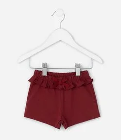 Bermuda Infantil em Algodão com Babadinho - Tam RN a 18 Meses