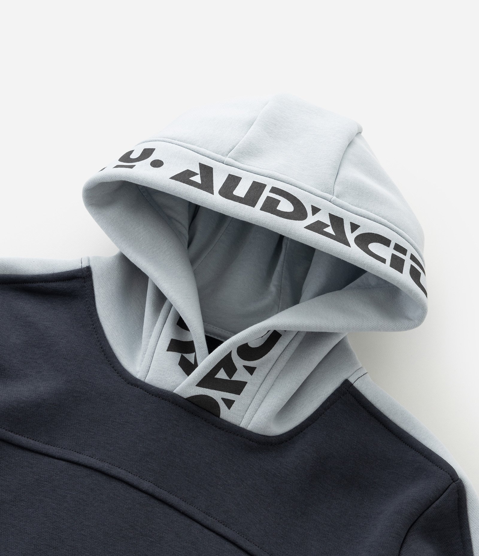 Casaco Infantil com Capuz e Recortes – Tam 5 a 14 Anos Cinza Grafite 8