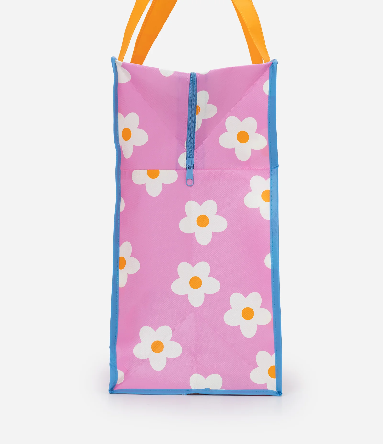 Sacola de Compras com Estampa Floral Rosa 2
