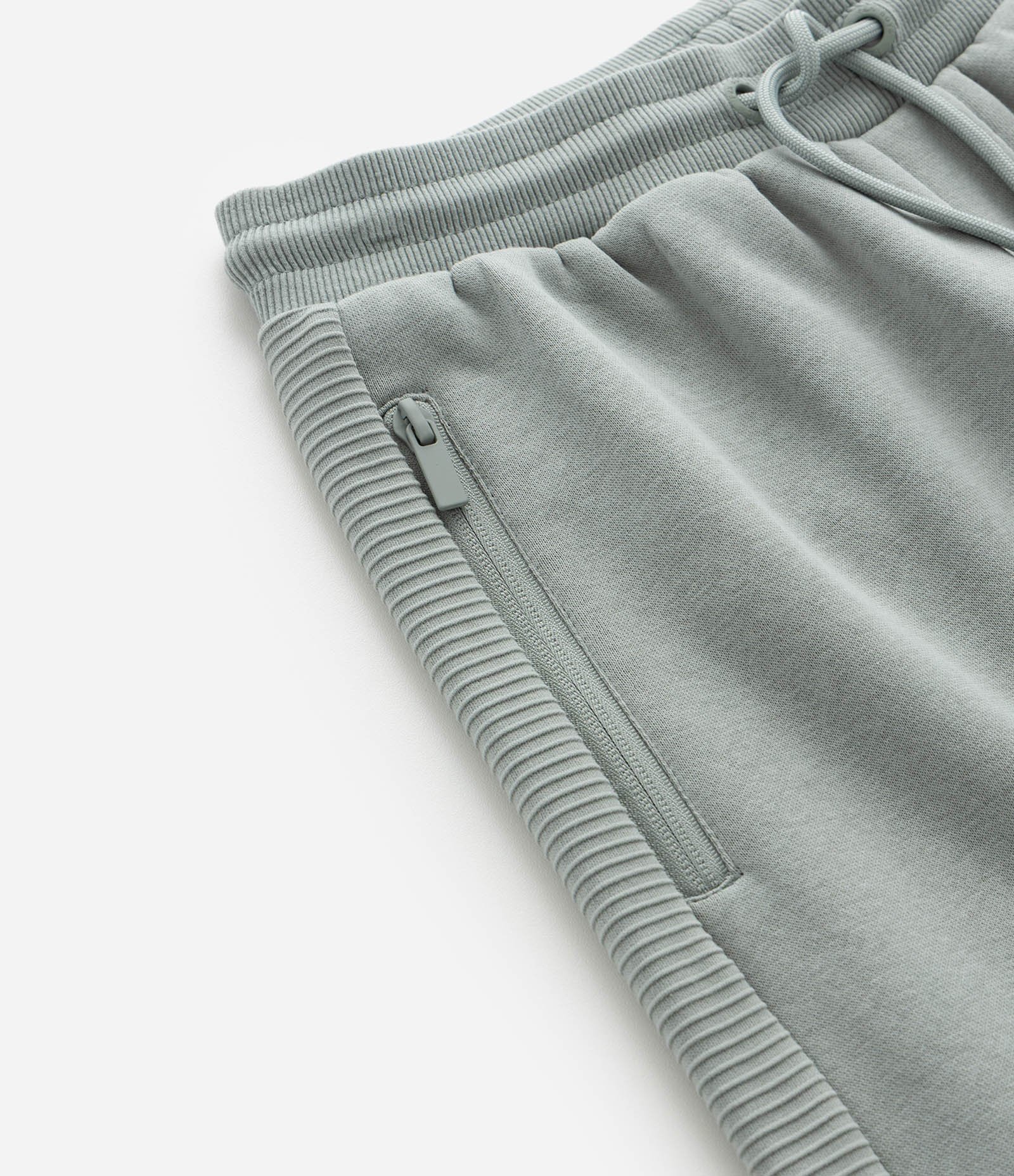 Calça Infantil em Moletom Felpado com Bolsos Zíper – Tam 5 a 14 Anos Verde Acinzentado 5