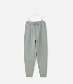 Calça Infantil em Moletom Felpado com Bolsos Zíper – Tam 5 a 14 Anos
