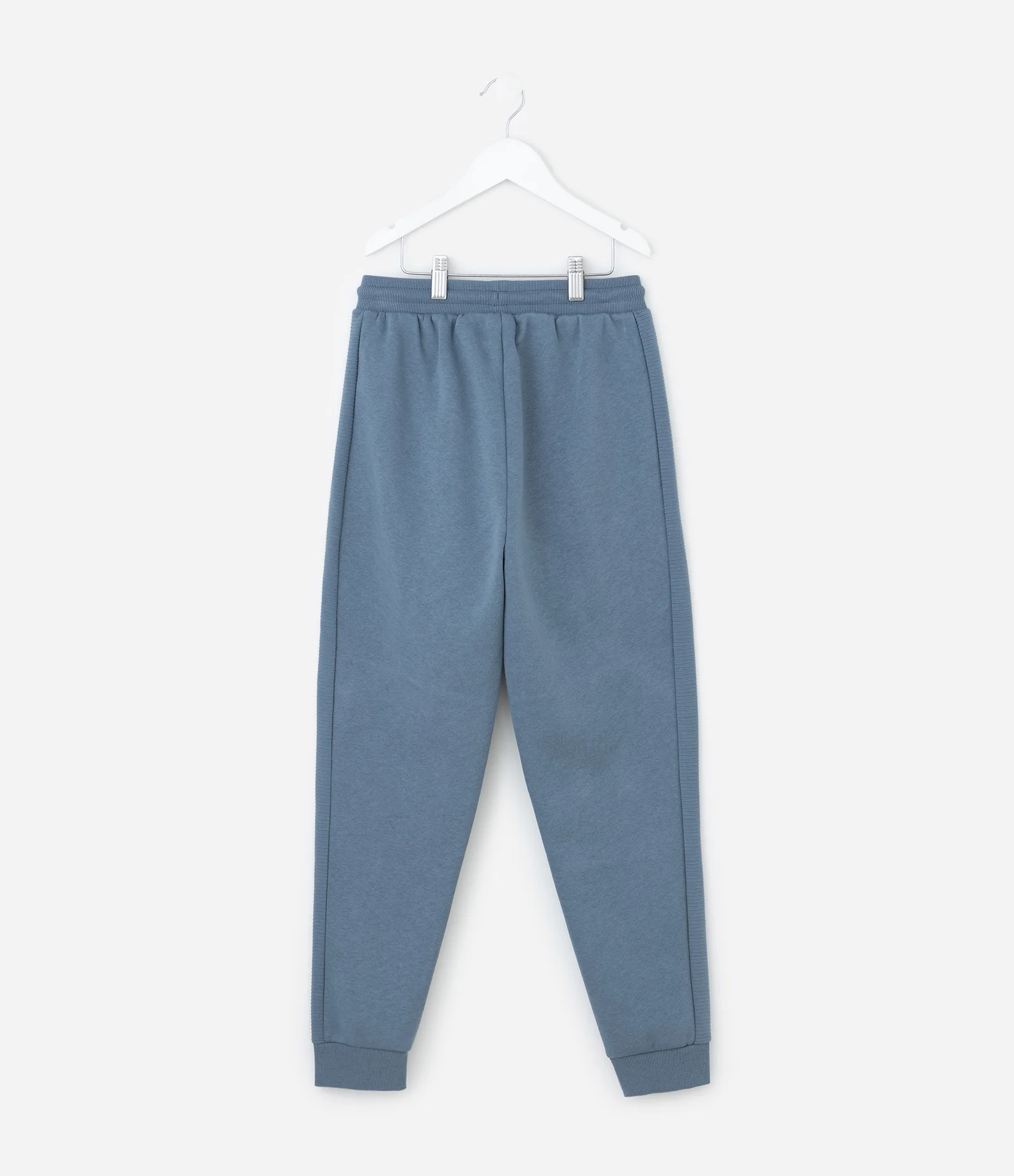 Calça Infantil em Moletom Felpado com Bolsos Zíper – Tam 5 a 14 Anos Azul Acinzentado 2