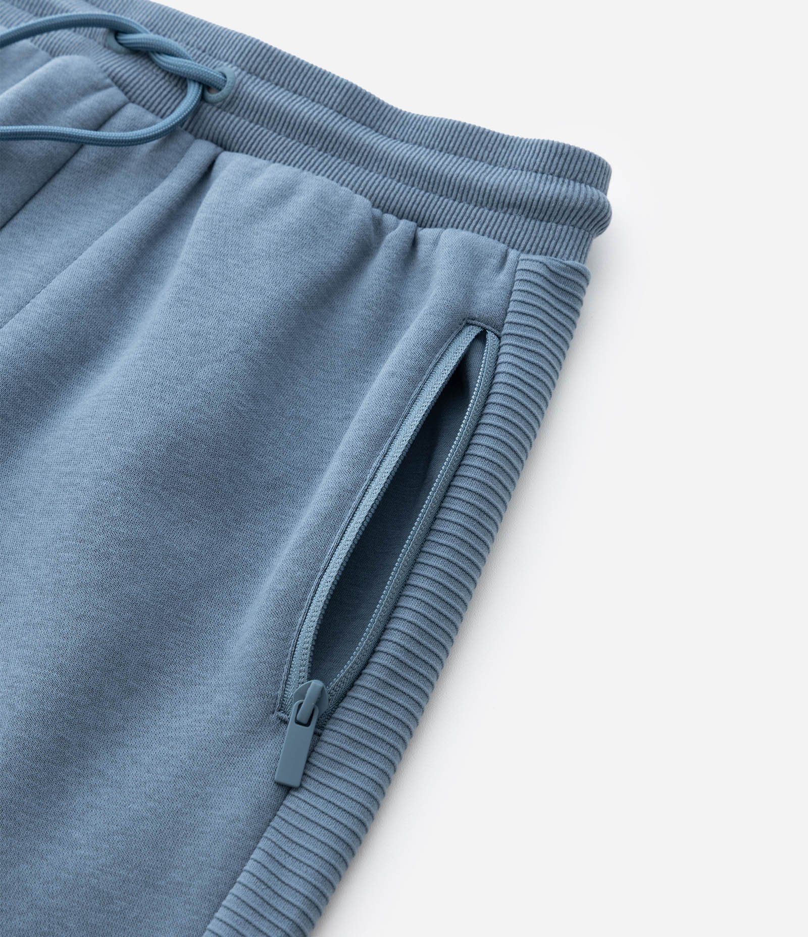 Calça Infantil em Moletom Felpado com Bolsos Zíper – Tam 5 a 14 Anos Azul Acinzentado 7