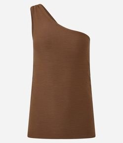 Blusa Texturizada em Anarruga Decote Ombro Só