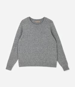 Suéter em Tricô com Pérola Curve & Plus Size