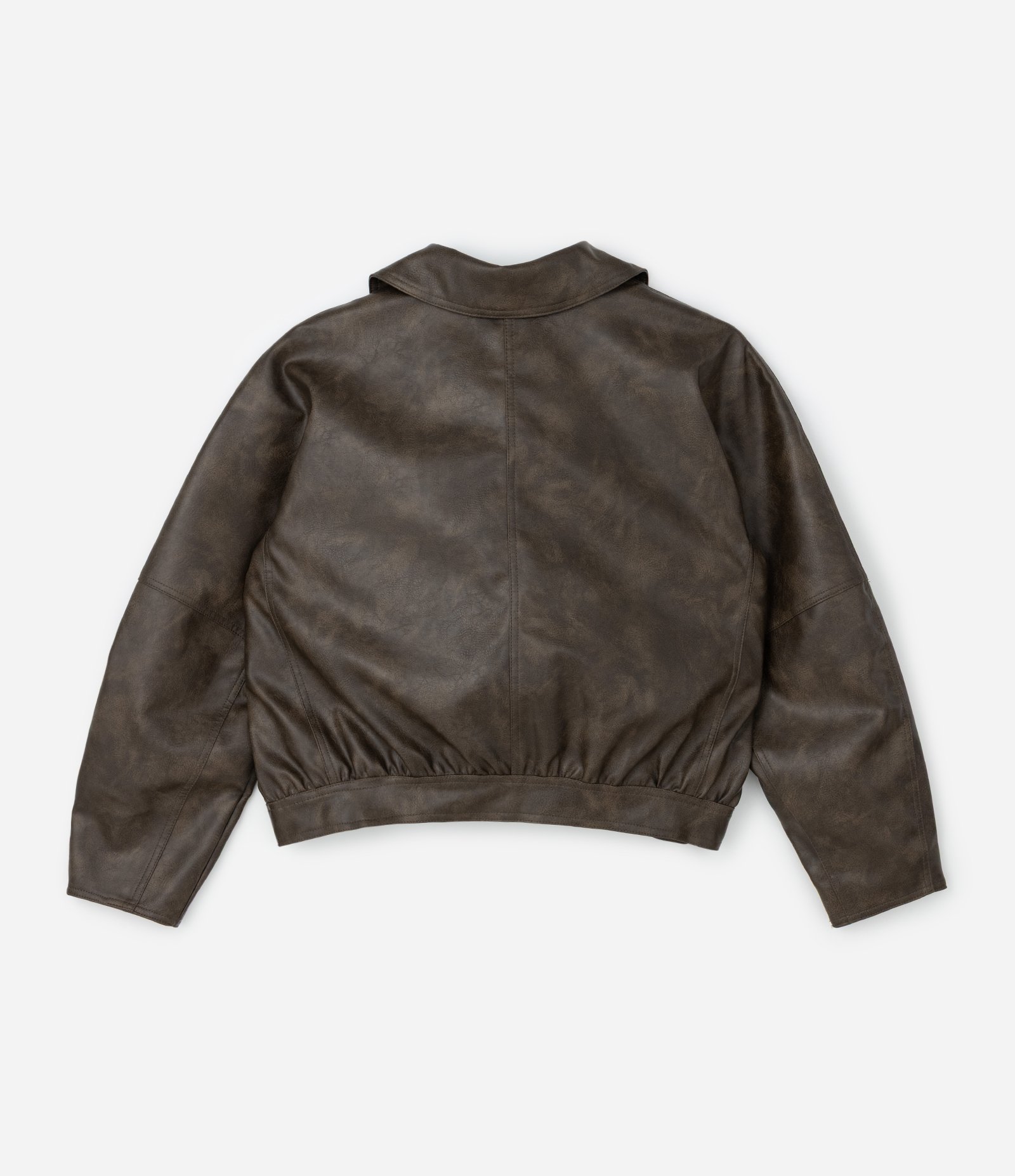 Jaqueta Bomber com Efeito Manchado Bolsos Curve e Plus Size Marrom 2