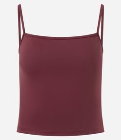 Blusa Cropped de Alcinha em Poliamida