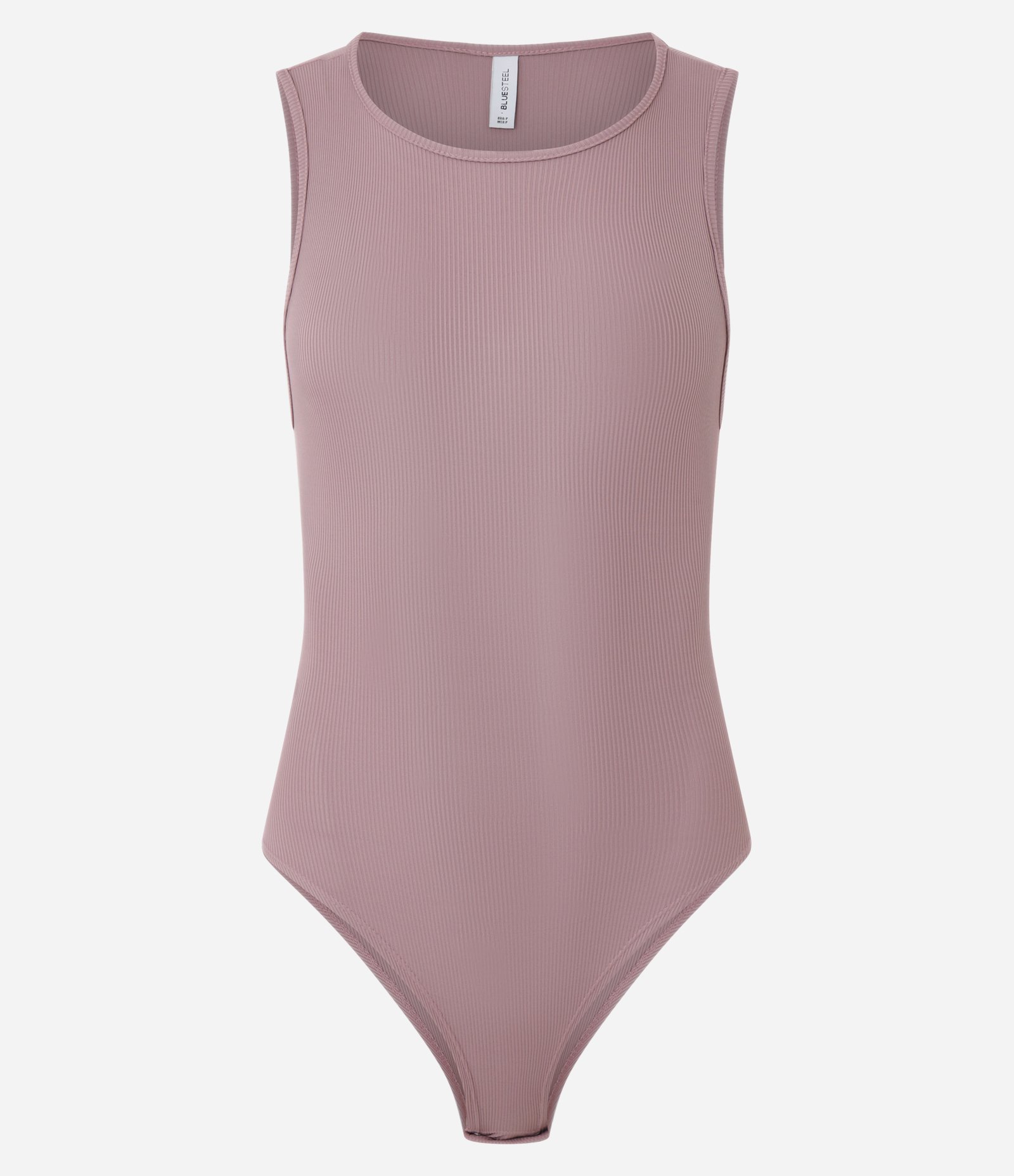 Body sem Manga em Ribana de Poliamida Rosê 5