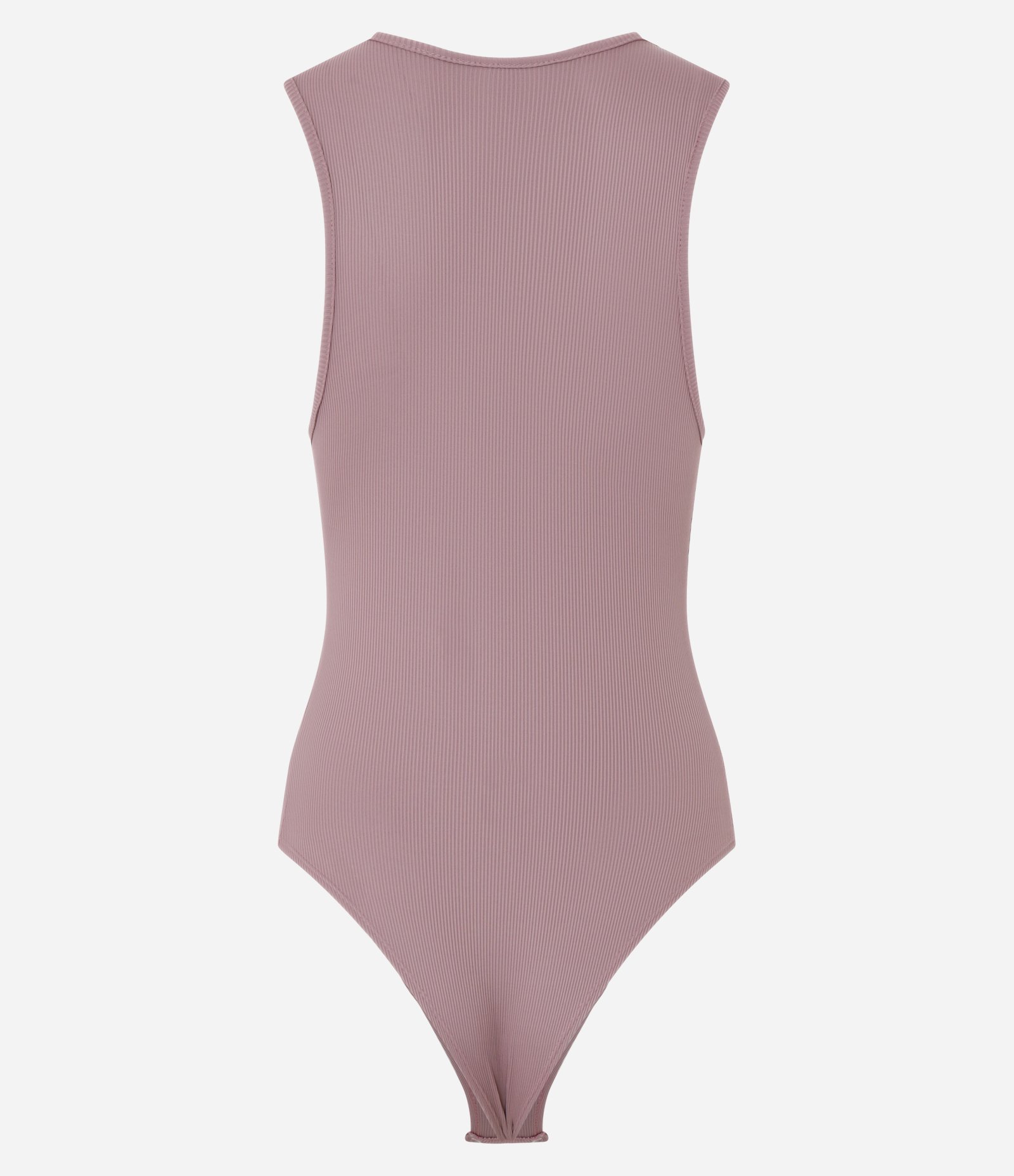 Body sem Manga em Ribana de Poliamida Rosê 7