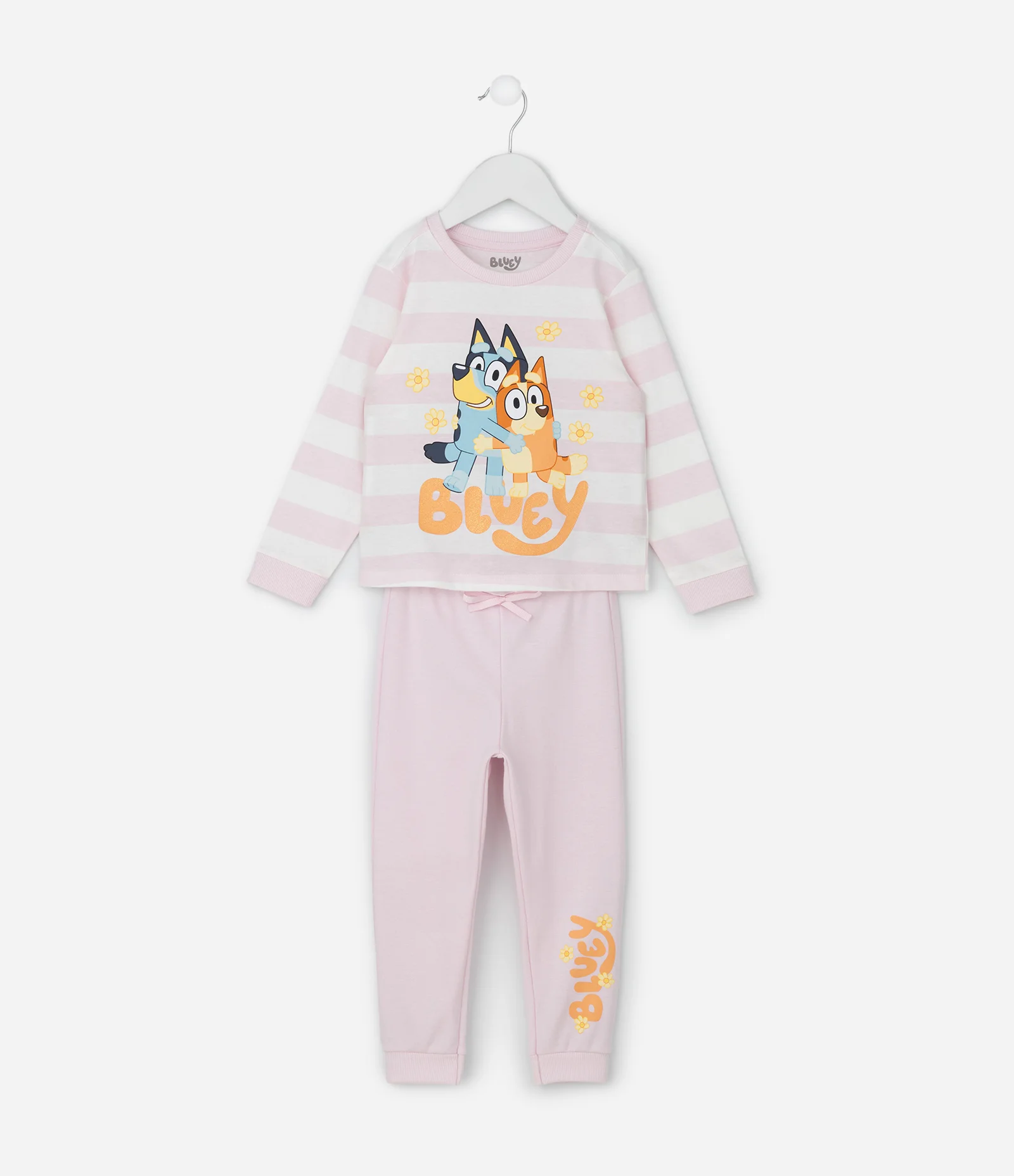 Pijama Infantil Bluey e Bingo Manga Longa – Tam 2 a 8 Rosa Claro 1