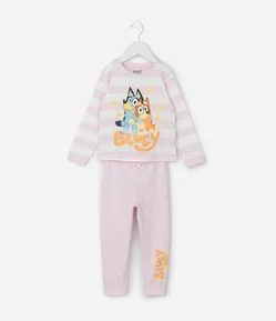 Pijama Infantil Bluey e Bingo Manga Longa – Tam 2 a 8