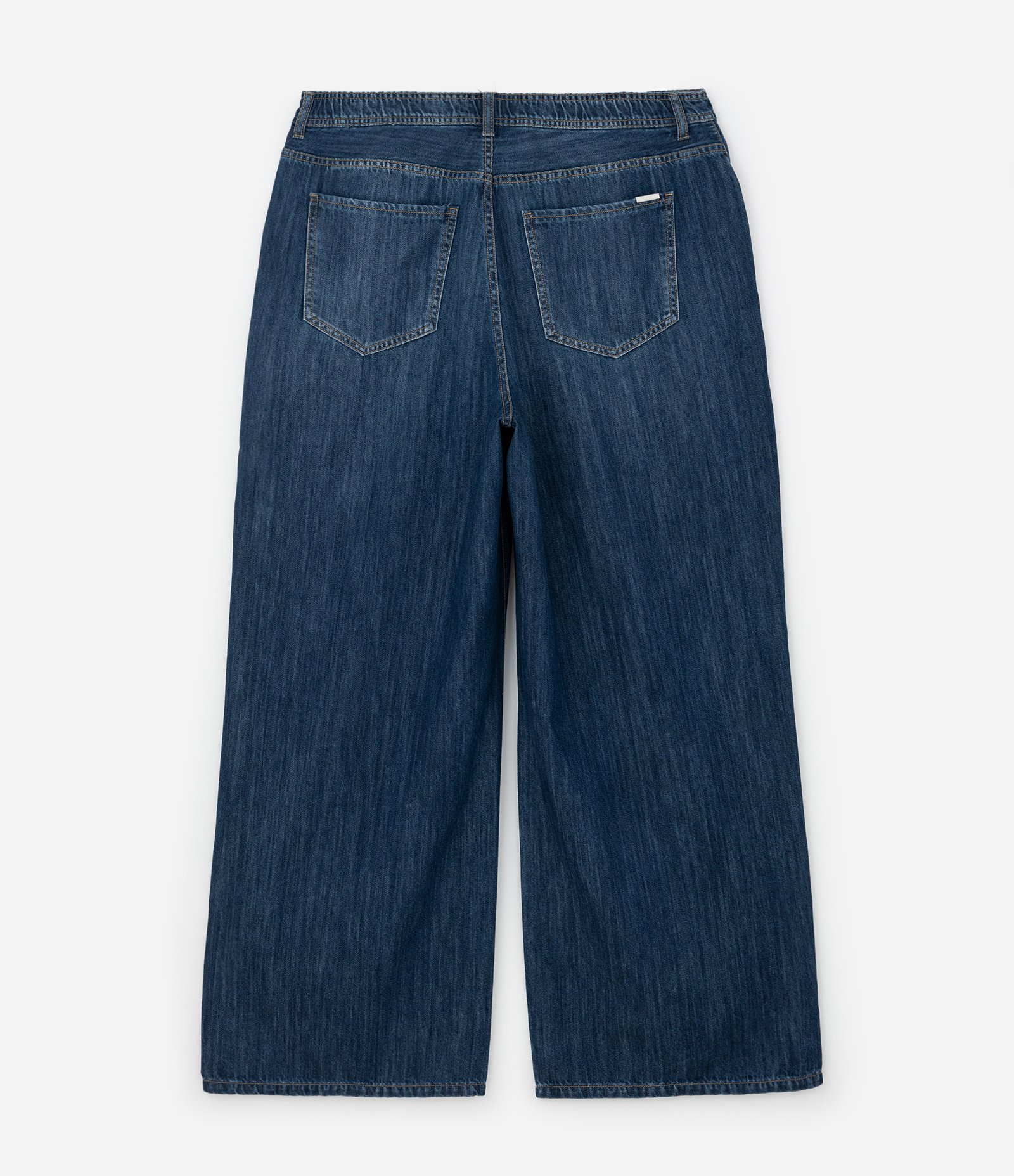Calça Wide Leg em Jeans Curve & Plus Size Azul 8
