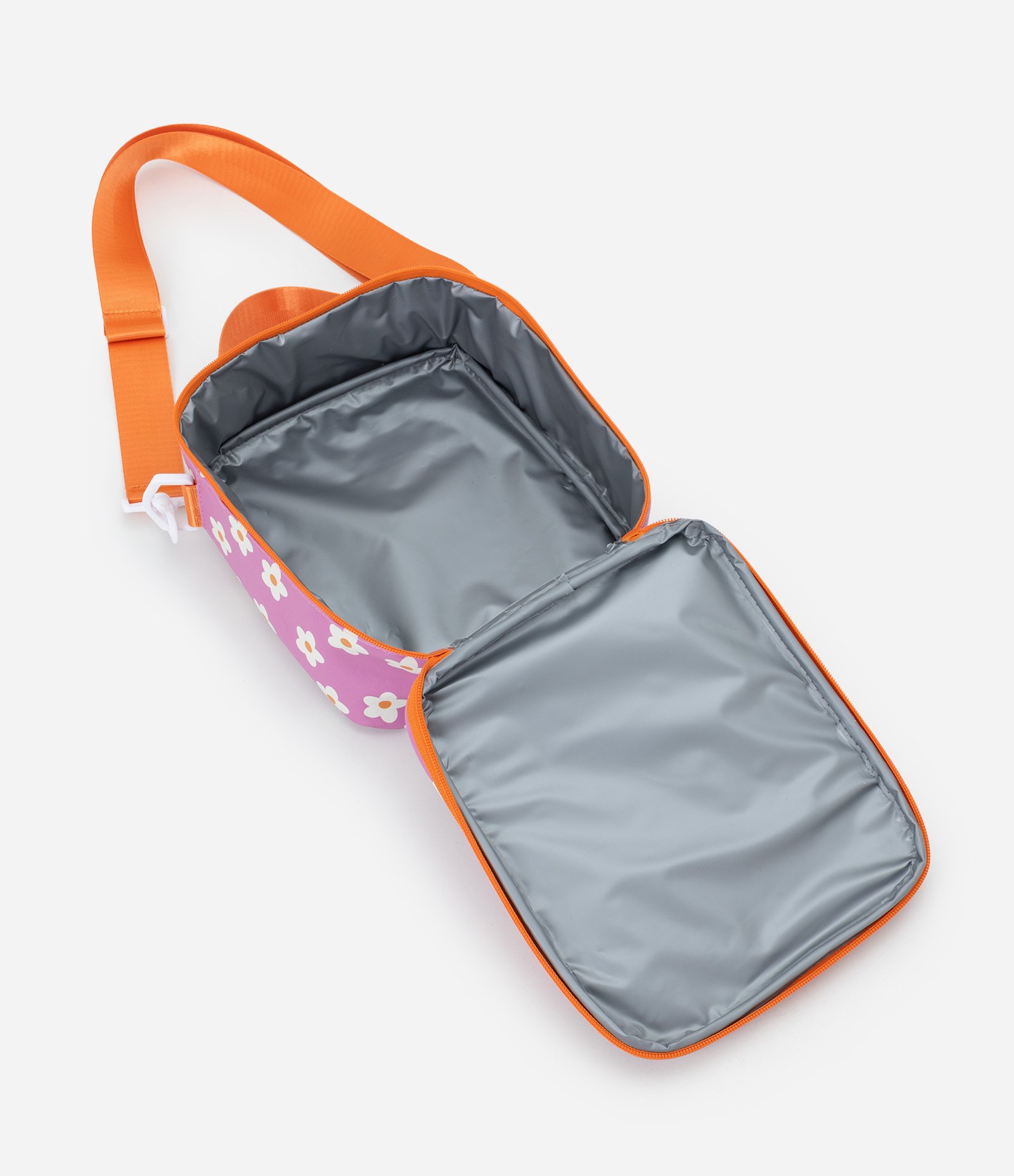 Lancheira com Estampa Floral e Alça Ajustável Rosa 6