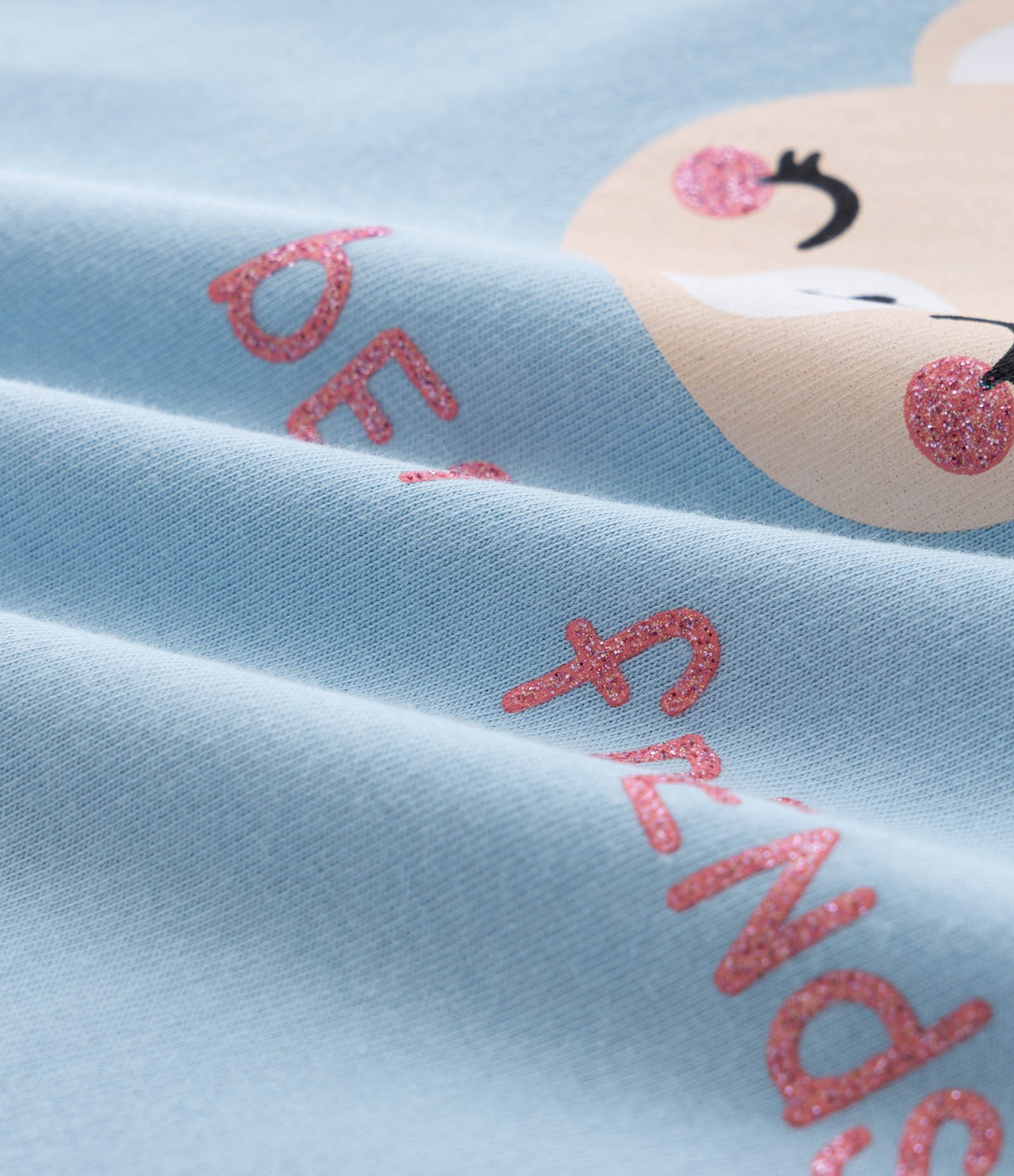 Pijama Infantil com Estampa de Coelhinho e Calça Poá – Tam 1 a 6 Anos Azul Claro 9