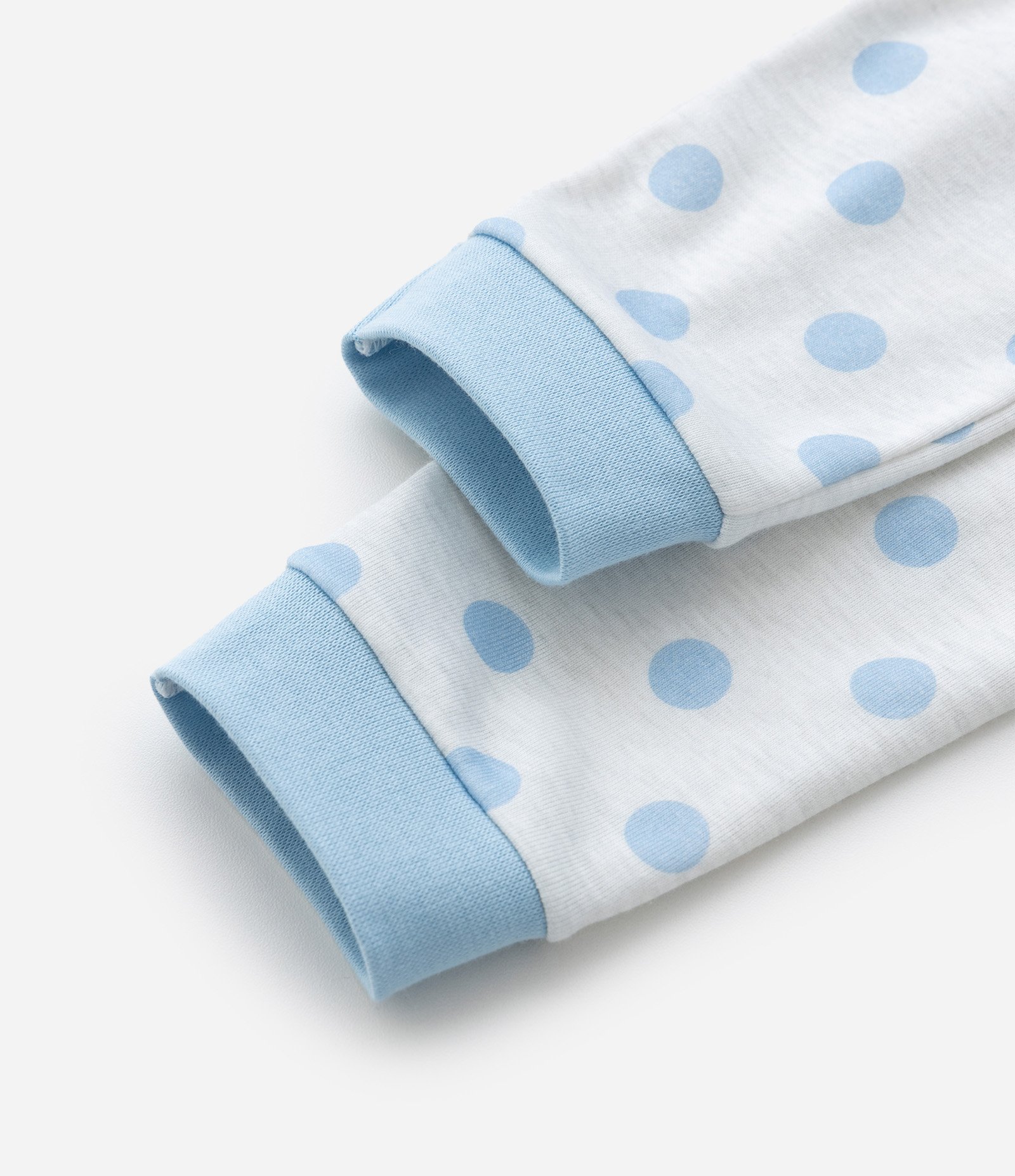 Pijama Infantil com Estampa de Coelhinho e Calça Poá – Tam 1 a 6 Anos Azul Claro 7