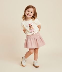 Camiseta Infantil Relaxed com Estampa de Capivara - Tam 1 a 6 Anos