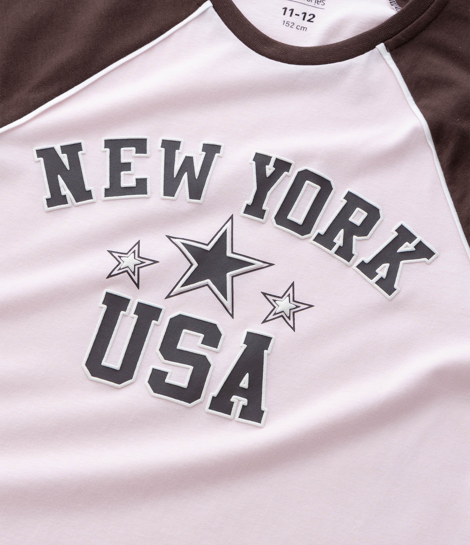Camisola Infantil com Lettering New York – Tam 7 a 16 Anos Rosa Claro 5