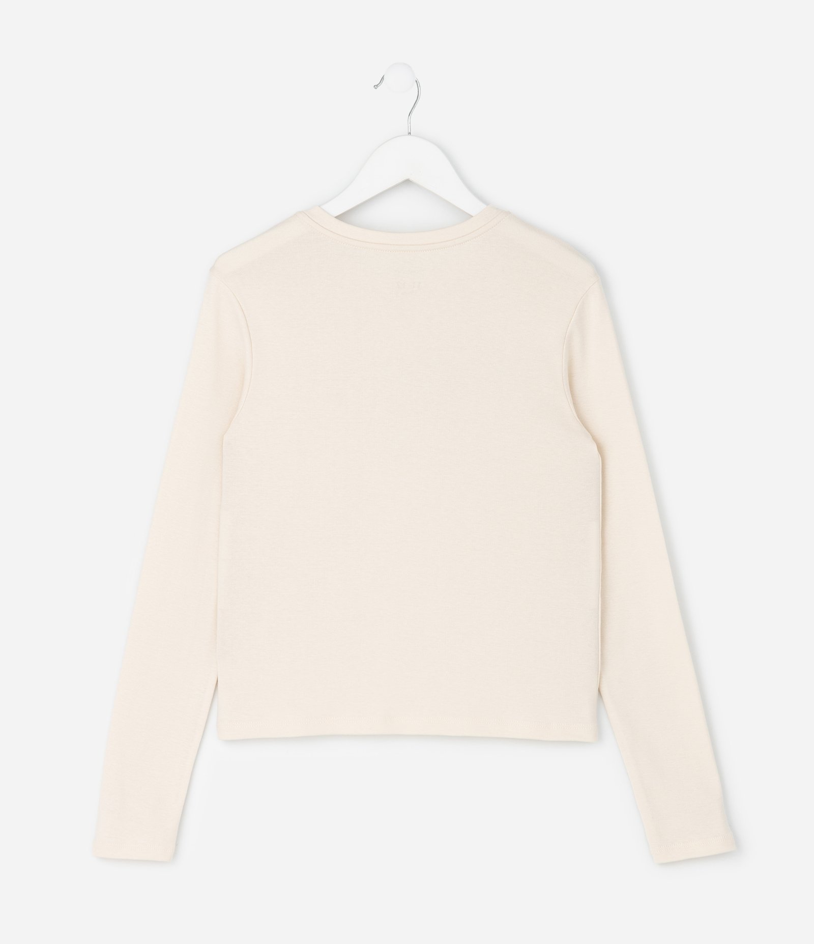 Pijama Infantil Longo em Meia Malha com Estampa Xadrez e Lettering – Tam 7 a 16 Anos Off White/Azul 4