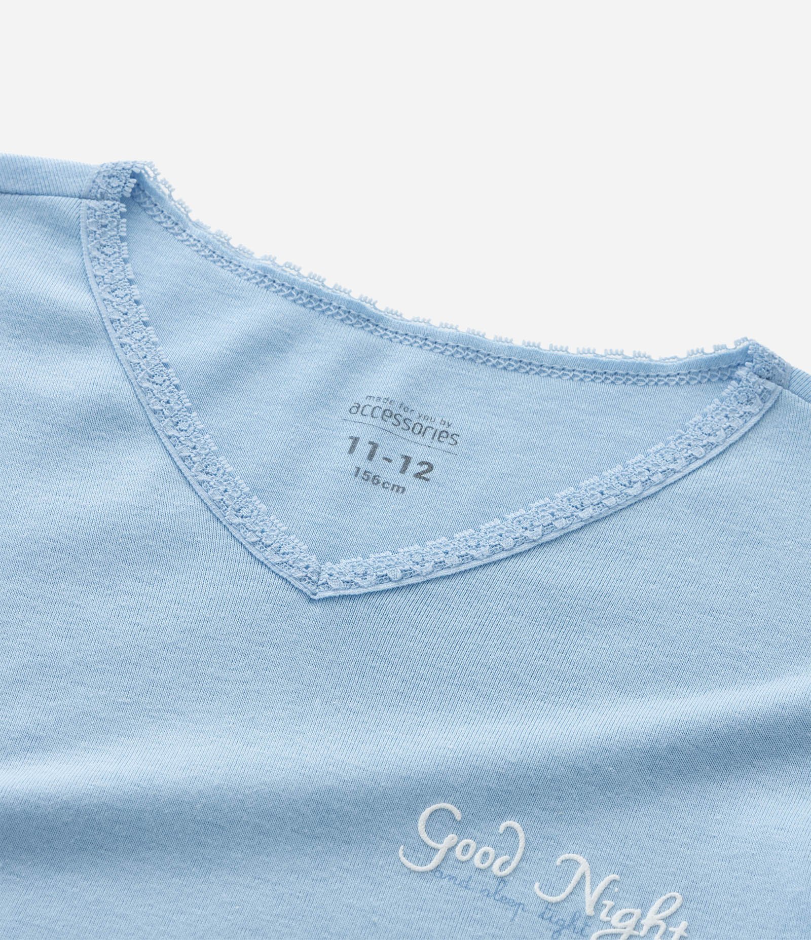 Pijama Infantil com Blusa e Calça Listrada – Tam 7 a 16 Anos Azul 9