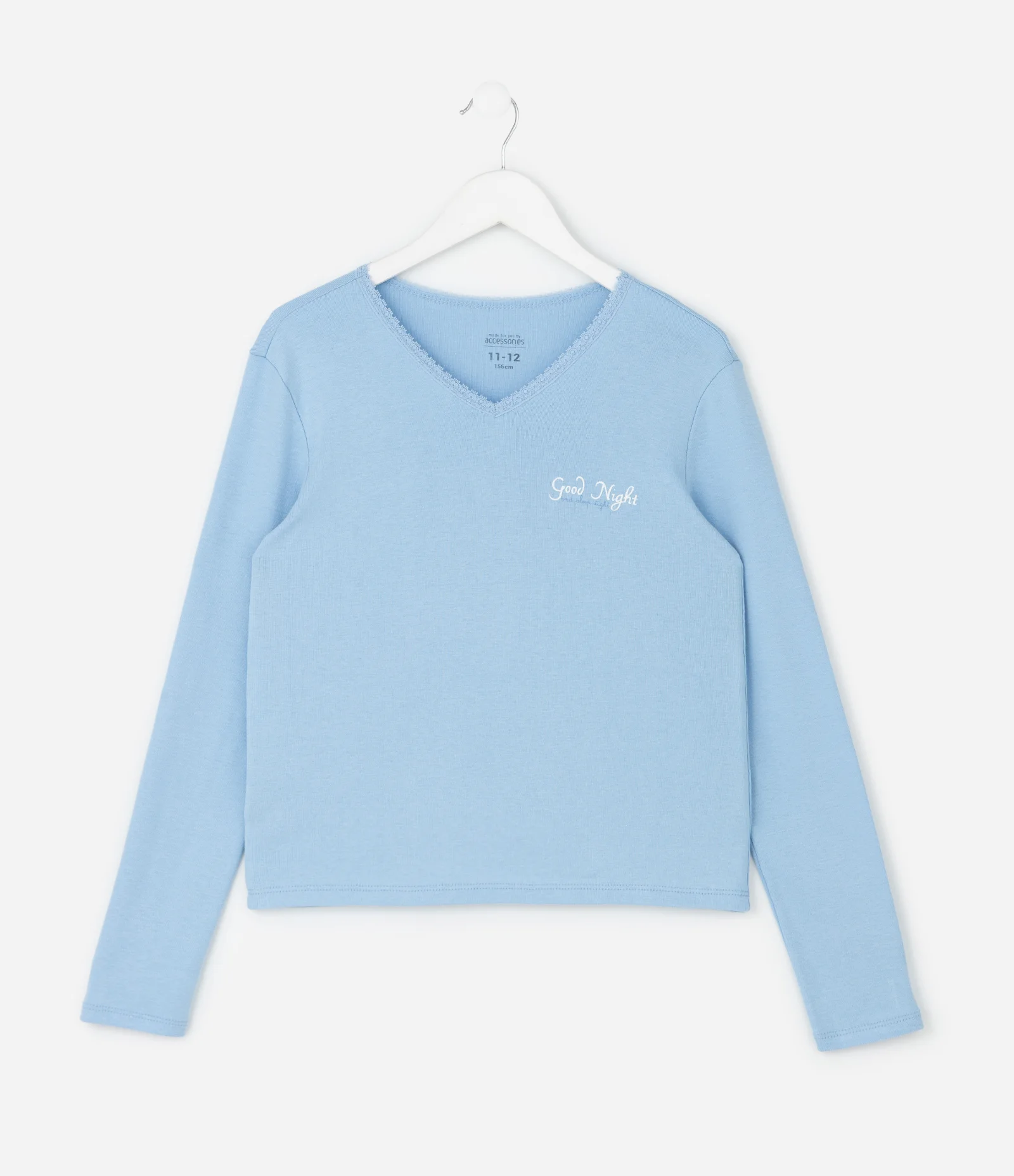 Pijama Infantil com Blusa e Calça Listrada – Tam 7 a 16 Anos Azul 2