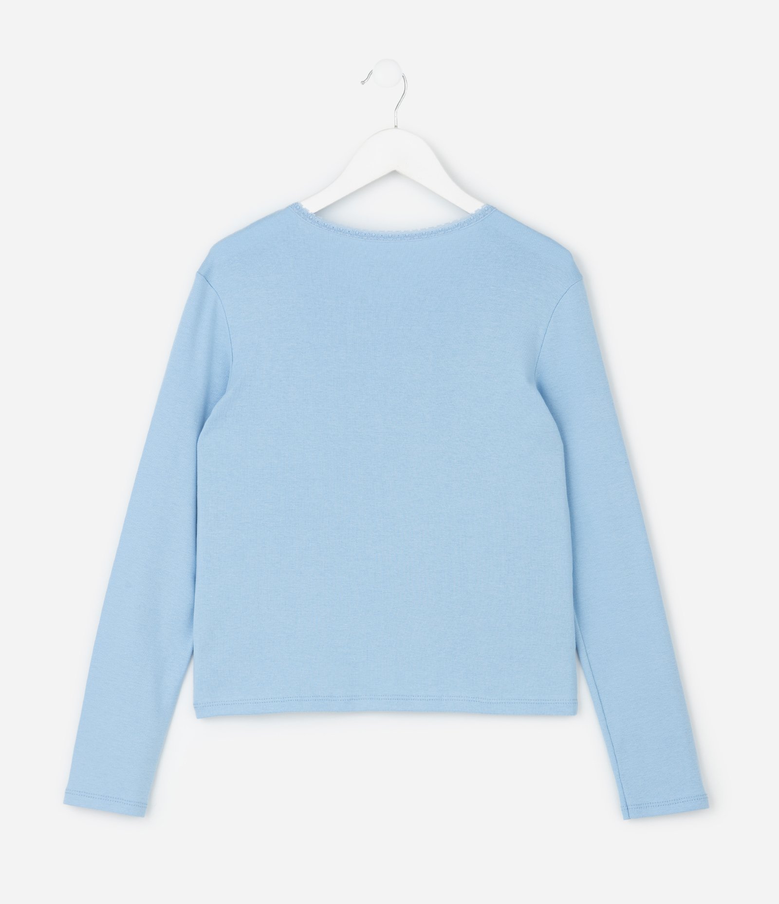 Pijama Infantil com Blusa e Calça Listrada – Tam 7 a 16 Anos Azul 3