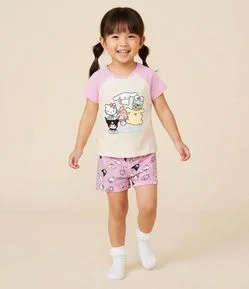 Pijama Infantil com Estampa Hello Kitty and Friends – Tam 2 a 10 Anos