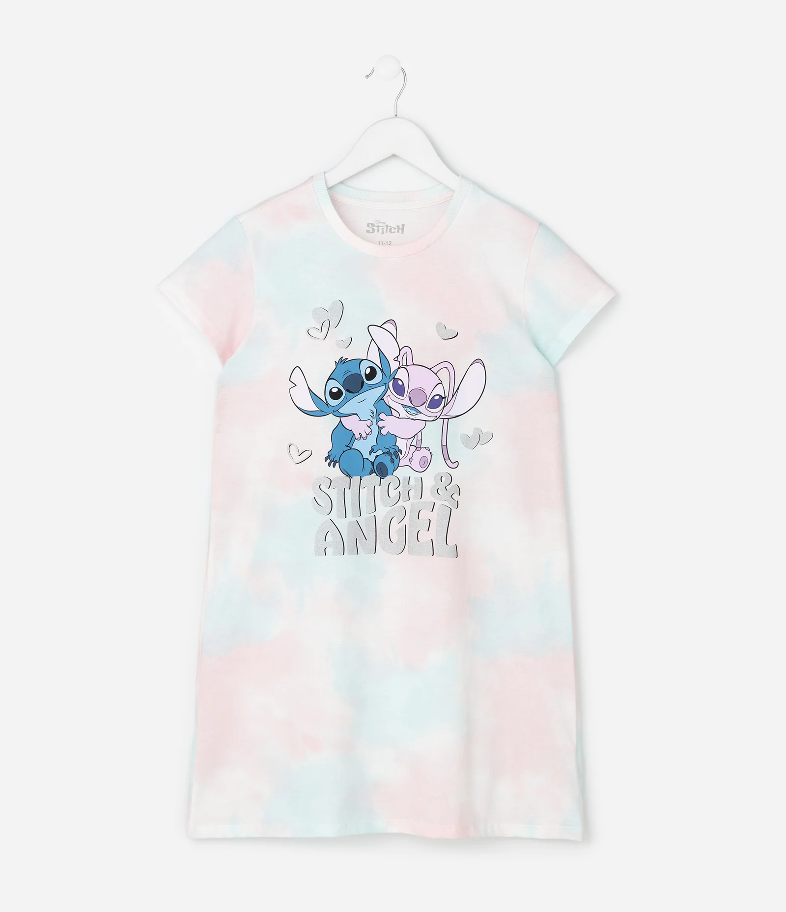 Camisola Infantil com Estampa  Stitch e Angel – Tam 5 a 14 Anos Multicores 1