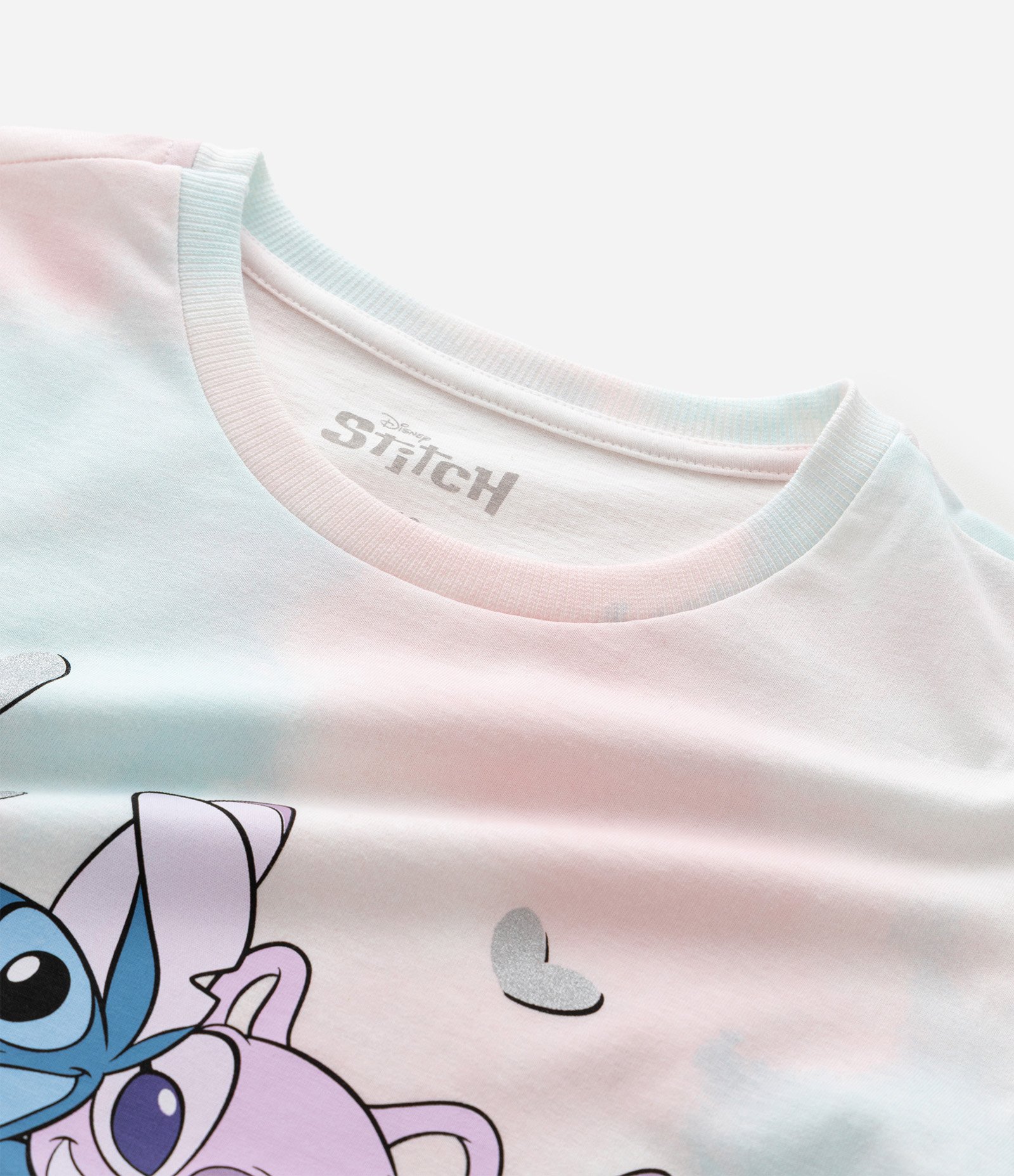 Camisola Infantil com Estampa  Stitch e Angel – Tam 5 a 14 Anos Multicores 4