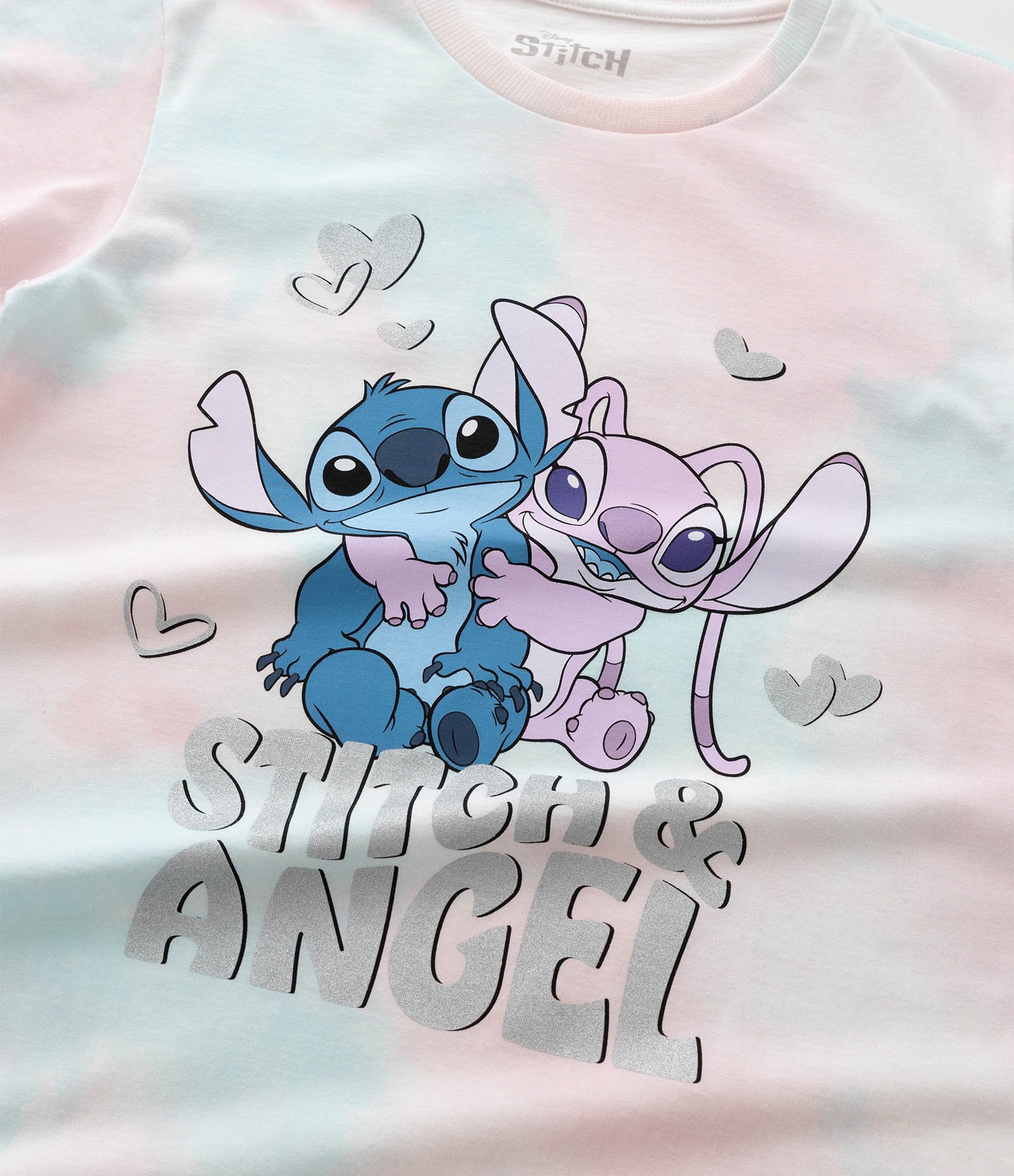 Camisola Infantil com Estampa  Stitch e Angel – Tam 5 a 14 Anos Multicores 5