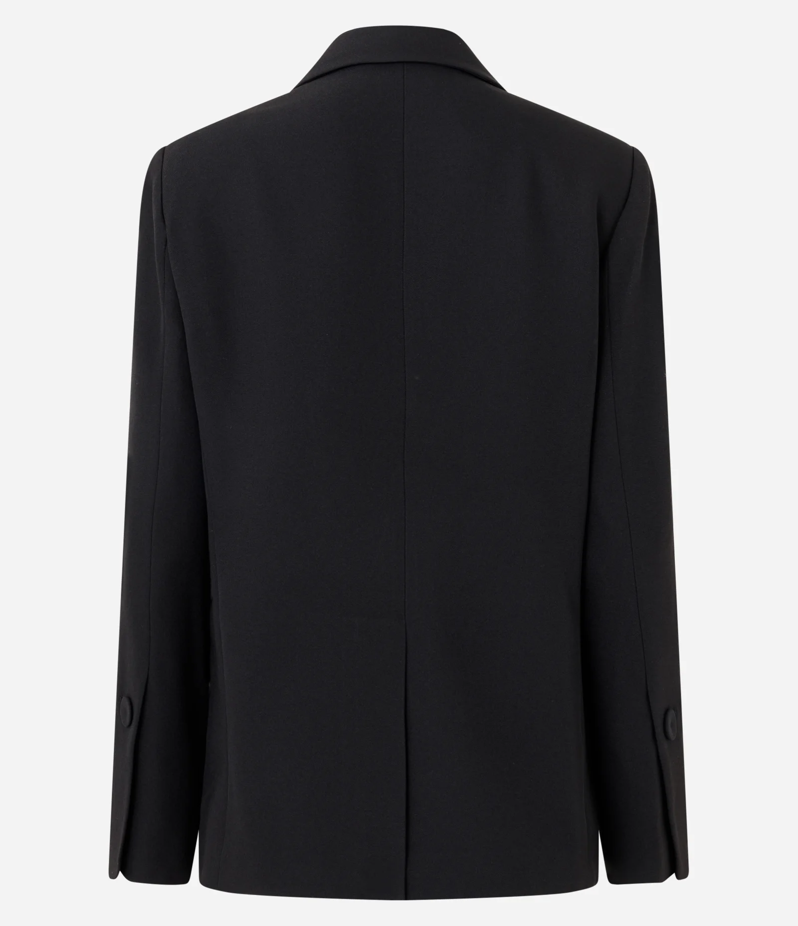 Blazer Alfaiatado Liso com Botões Forrados no Punho Preto 2