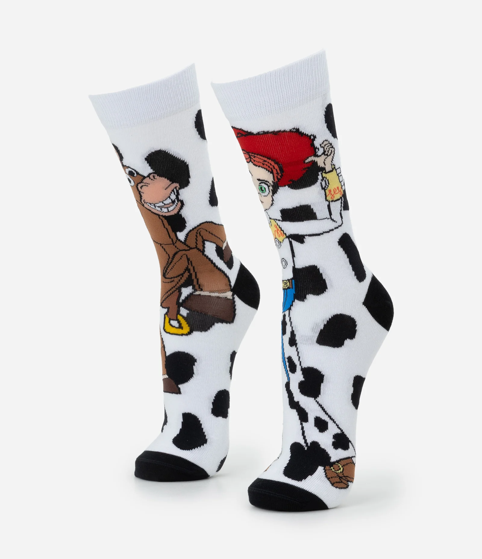 Meia Cano Longo com Estampa Jessie Branco 1