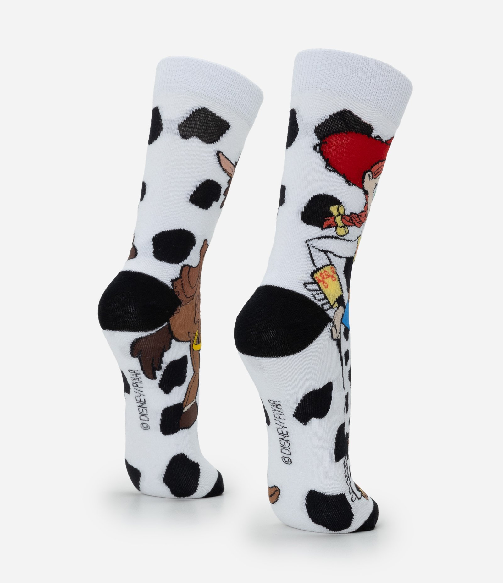 Meia Cano Longo com Estampa Jessie Branco 3