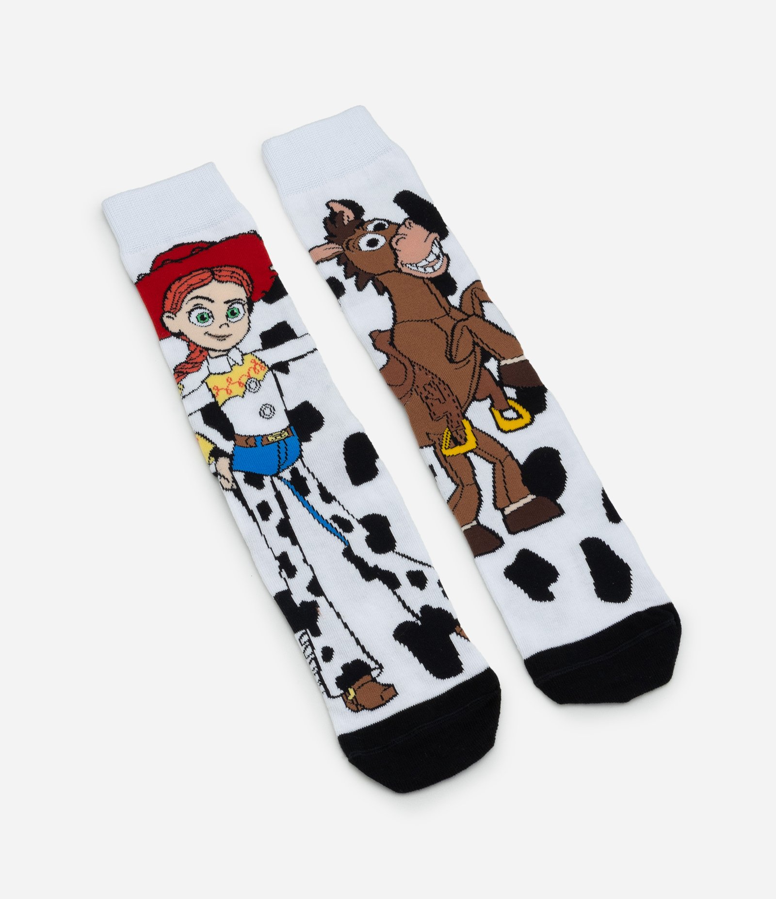 Meia Cano Longo com Estampa Jessie Branco 4