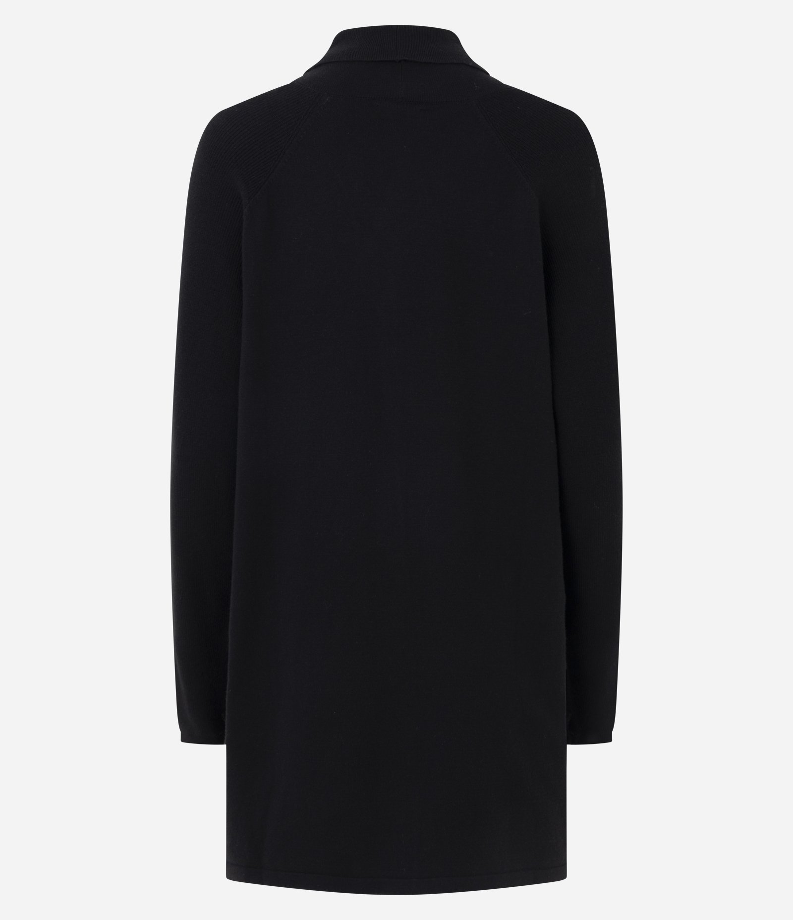 Cardigan Alongado em Tricô Preto 3