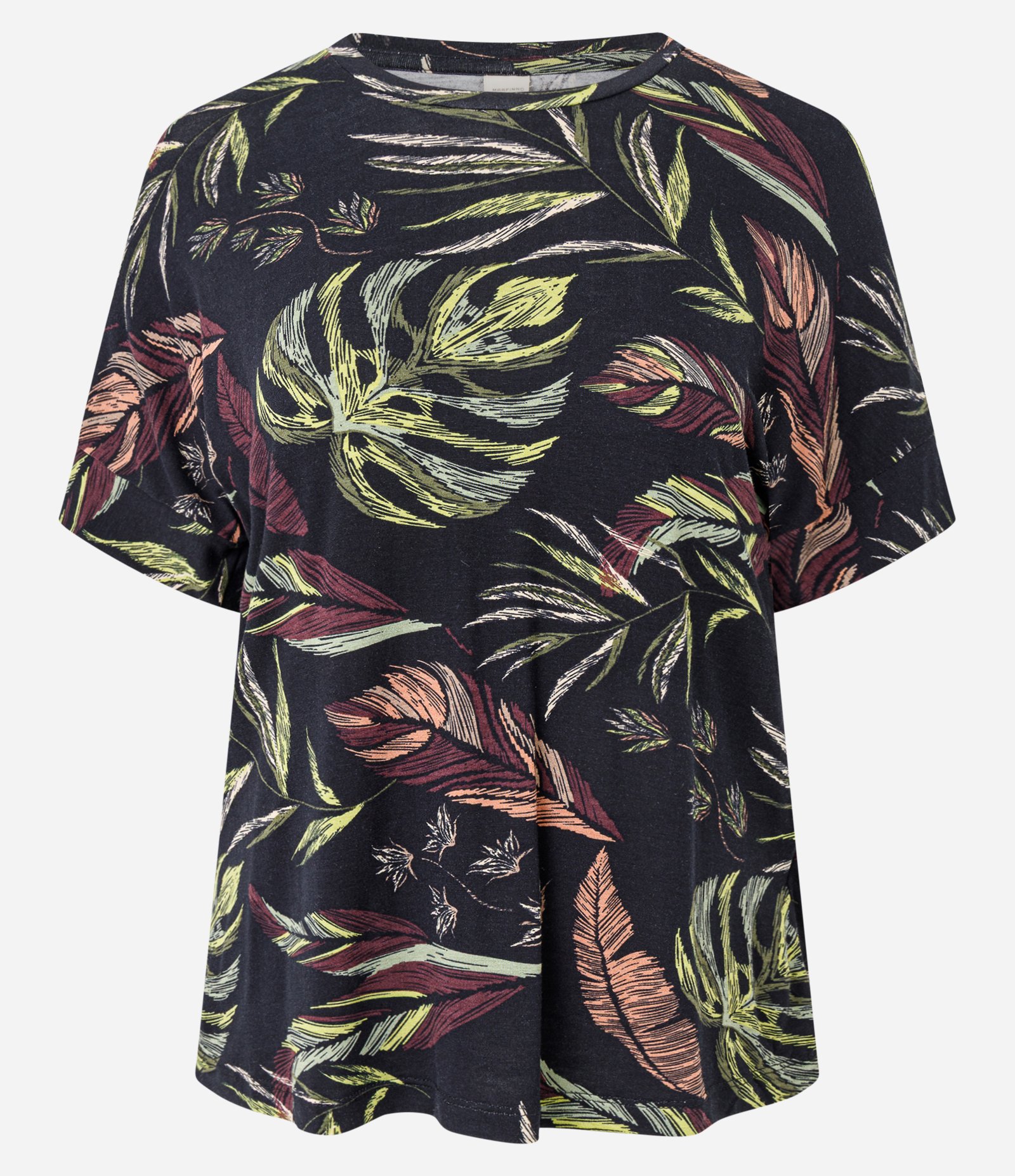 Blusa em Viscolycra com Estampa Folhagem Multicores 5