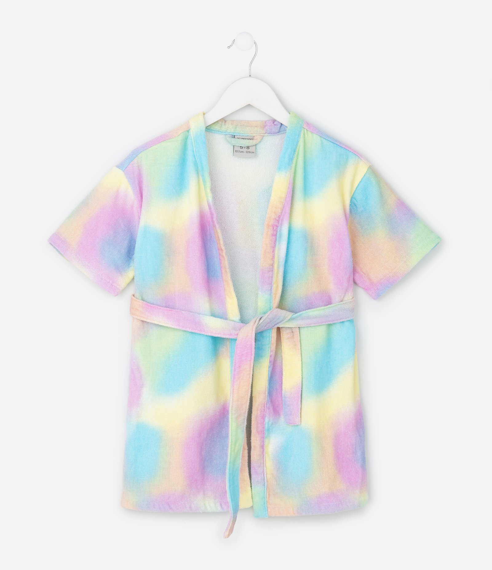 Roupão Infantil Atoalhado com Manga Curta Degradê – Tam Único Multicores 1