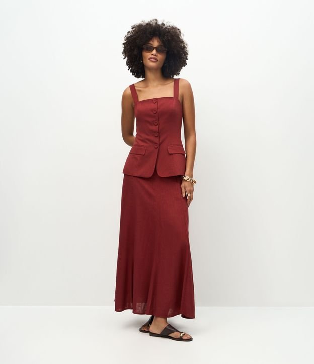 Cor: Vermelho | Tamanho: 40