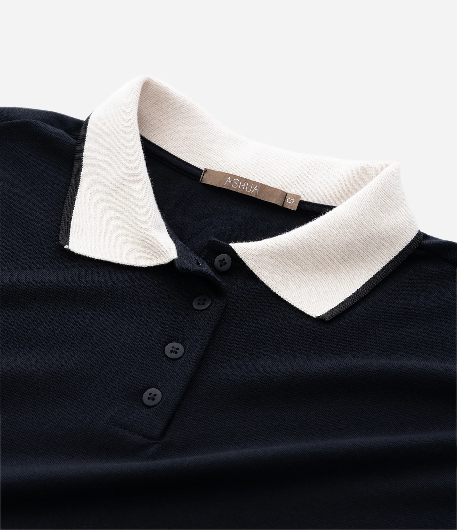 Blusa Boxy em Malha Piquet com Gola Polo Curve & Plus Size Preto 5