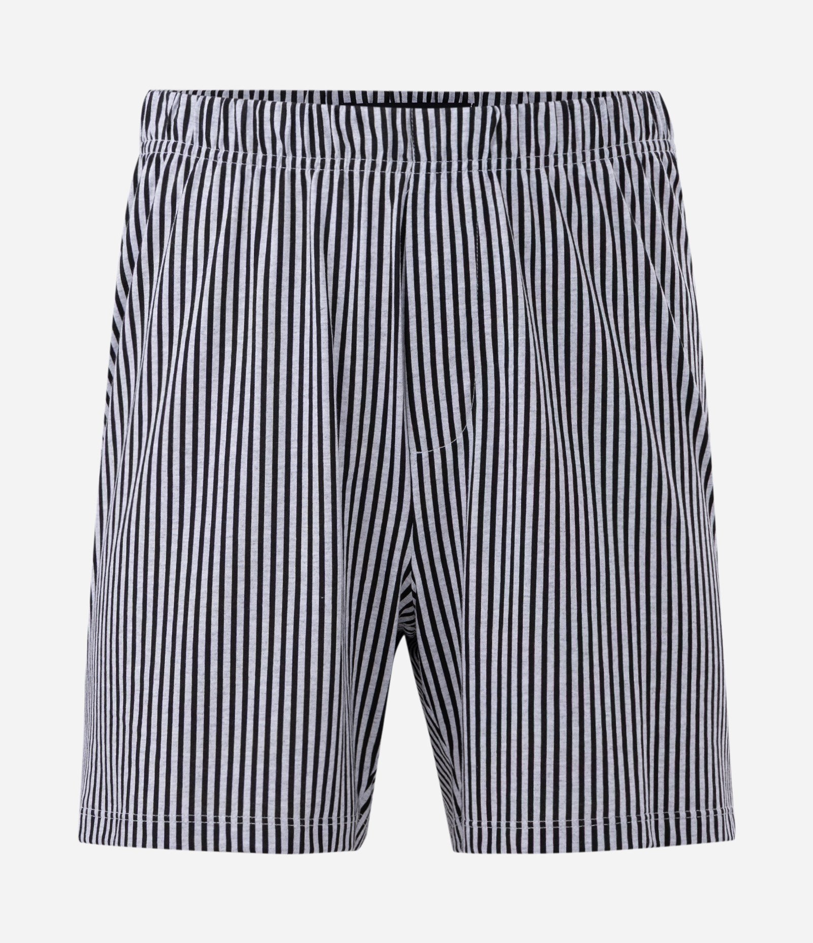 Pijama Curto em Algodão com Camiseta Estampada Garfield e Shorts Listrado Branco 7