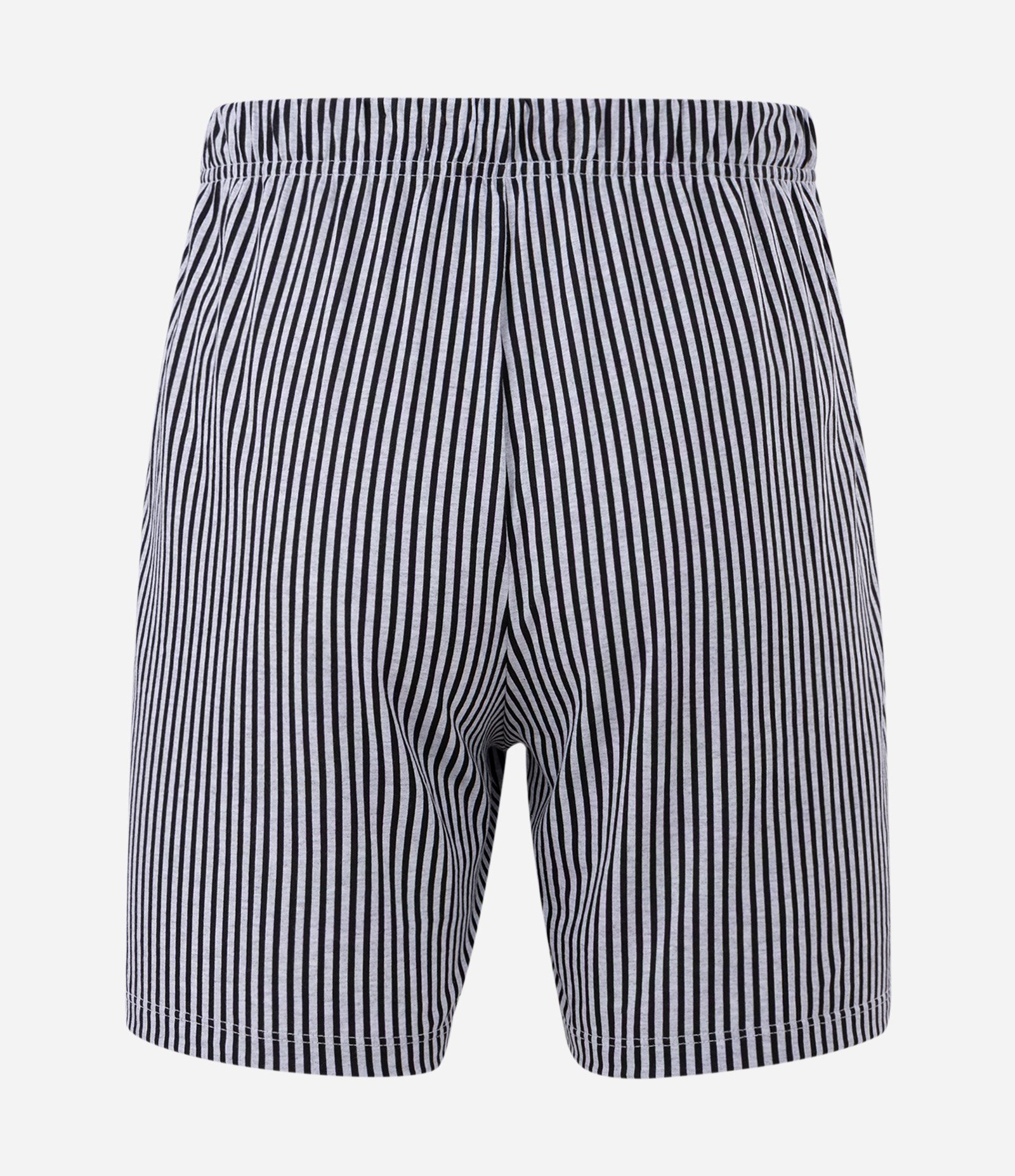 Pijama Curto em Algodão com Camiseta Estampada Garfield e Shorts Listrado Branco 8