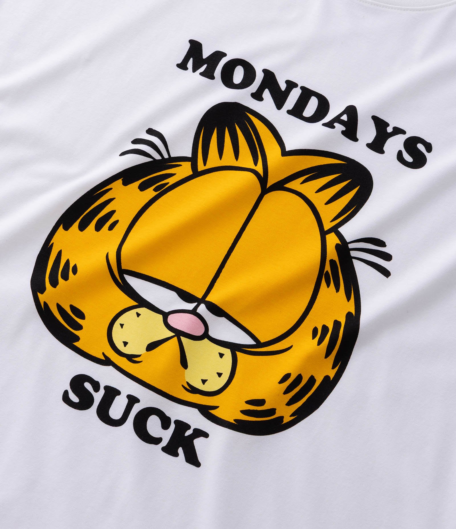 Pijama Curto em Algodão com Camiseta Estampada Garfield e Shorts Listrado Branco 9